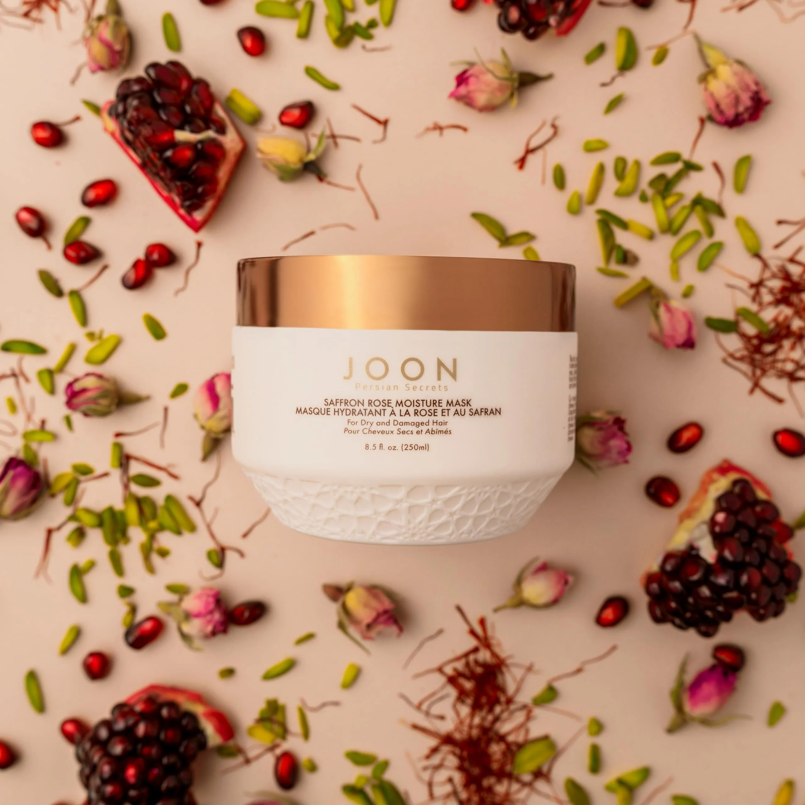 Joon Persian Secrets Saffron Rose Moisture Mask, 8.5 fl. oz., Hair Treatment for Dry and Damaged Hair, Sulfate and Paraben Free - Image 6