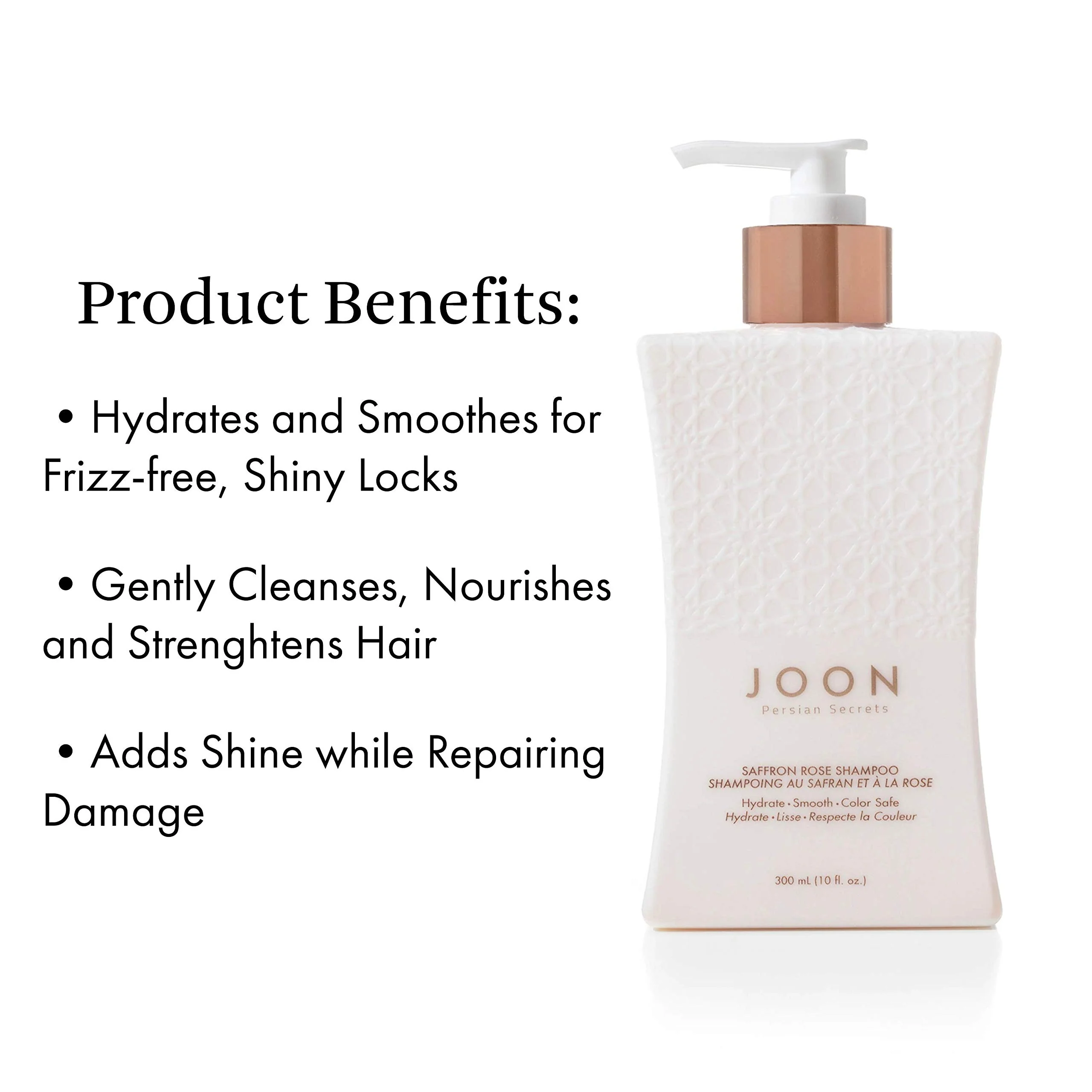 Joon Saffron Rose Shampoo + Pomegranate & Pistachio Oil, 10 Fl. Oz. - Image 2