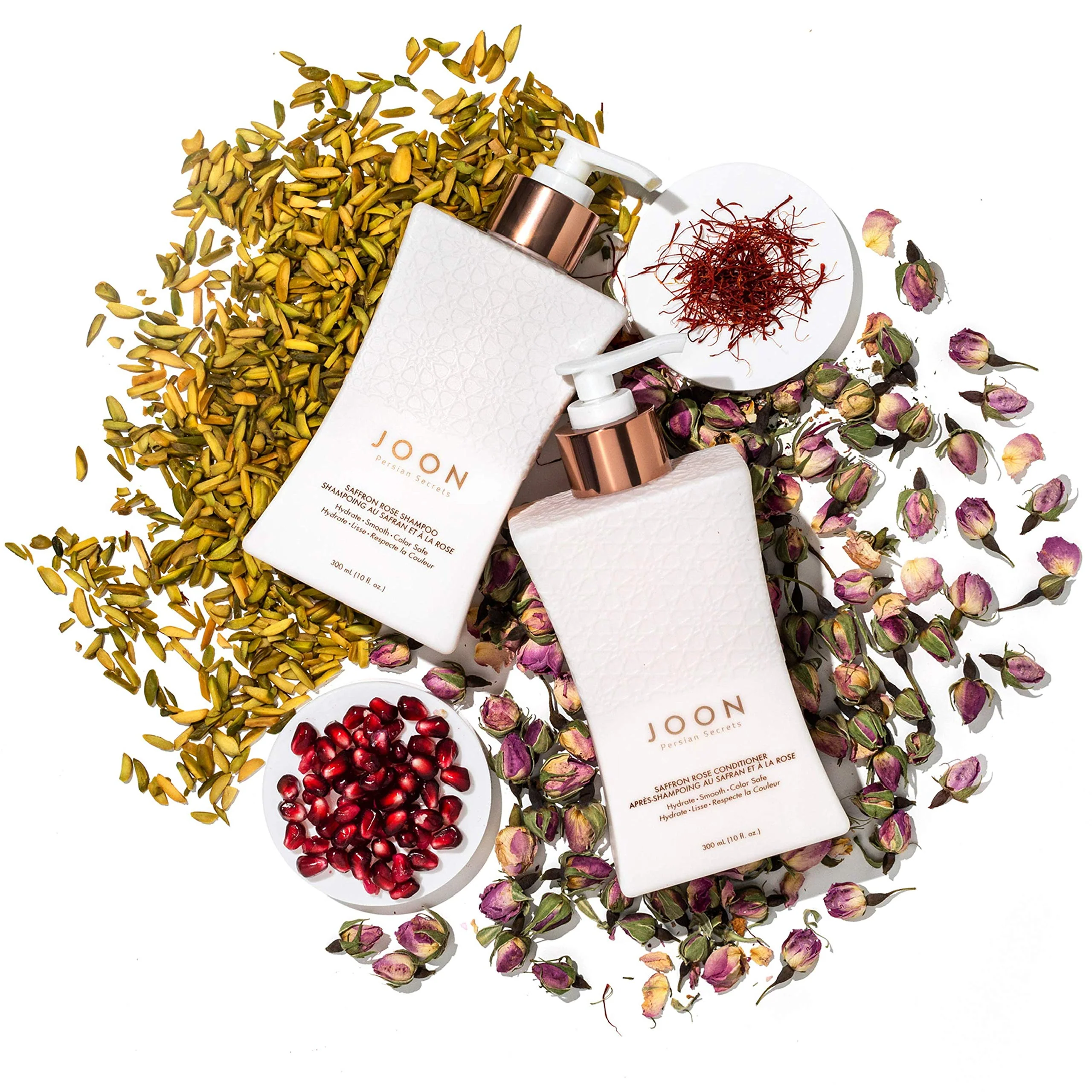 Joon Saffron Rose Shampoo + Pomegranate & Pistachio Oil, 10 Fl. Oz. - Image 5