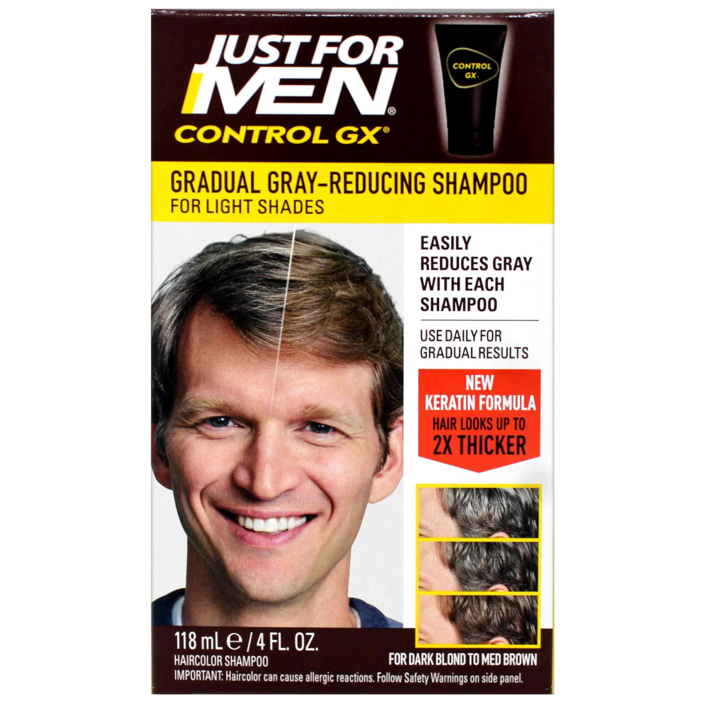 Just for Men Control GX Grey Reducing Shampoo Blonde & Medium Brown - Image 6