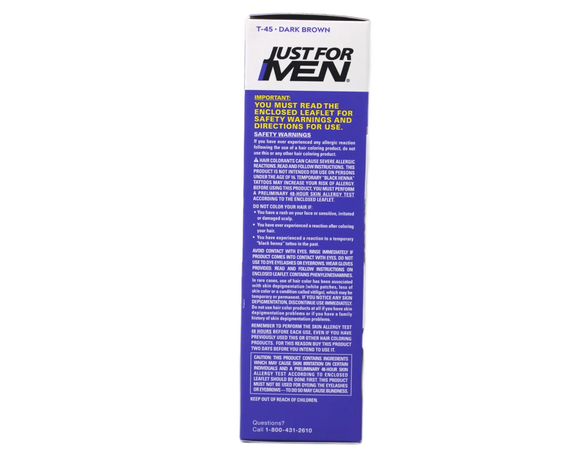 JUST FOR MEN Touch of Gray Hair Treatment T-45 Dark Brown, 2 Pack - Image 3