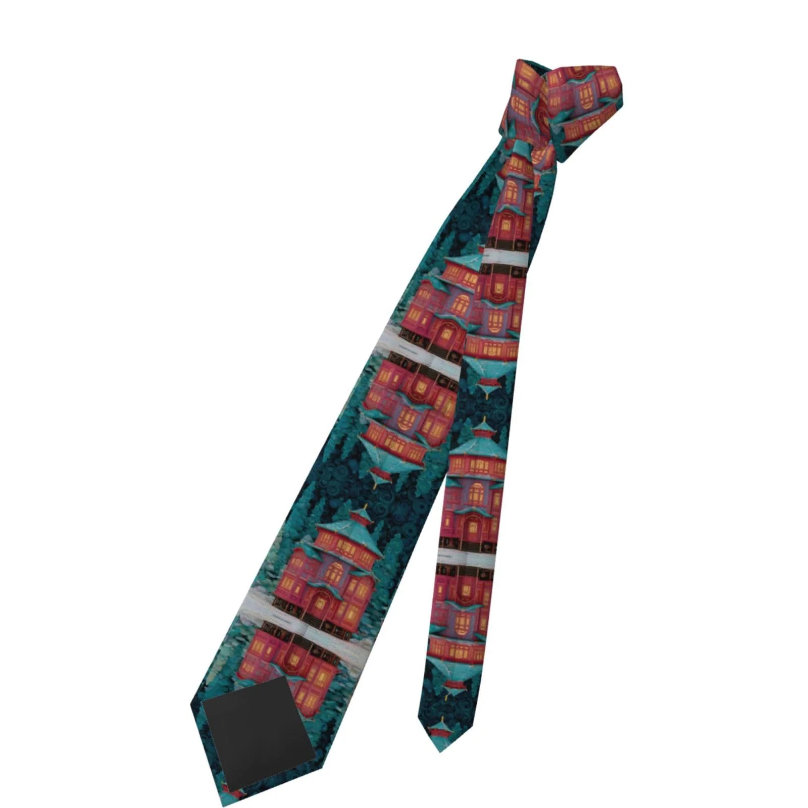 JZMTY Enchanted Alcove Men's Necktie with Anti-Floating Buckle Design Soft Wrinkle-Resistant Various Formal Occasions - Image 7