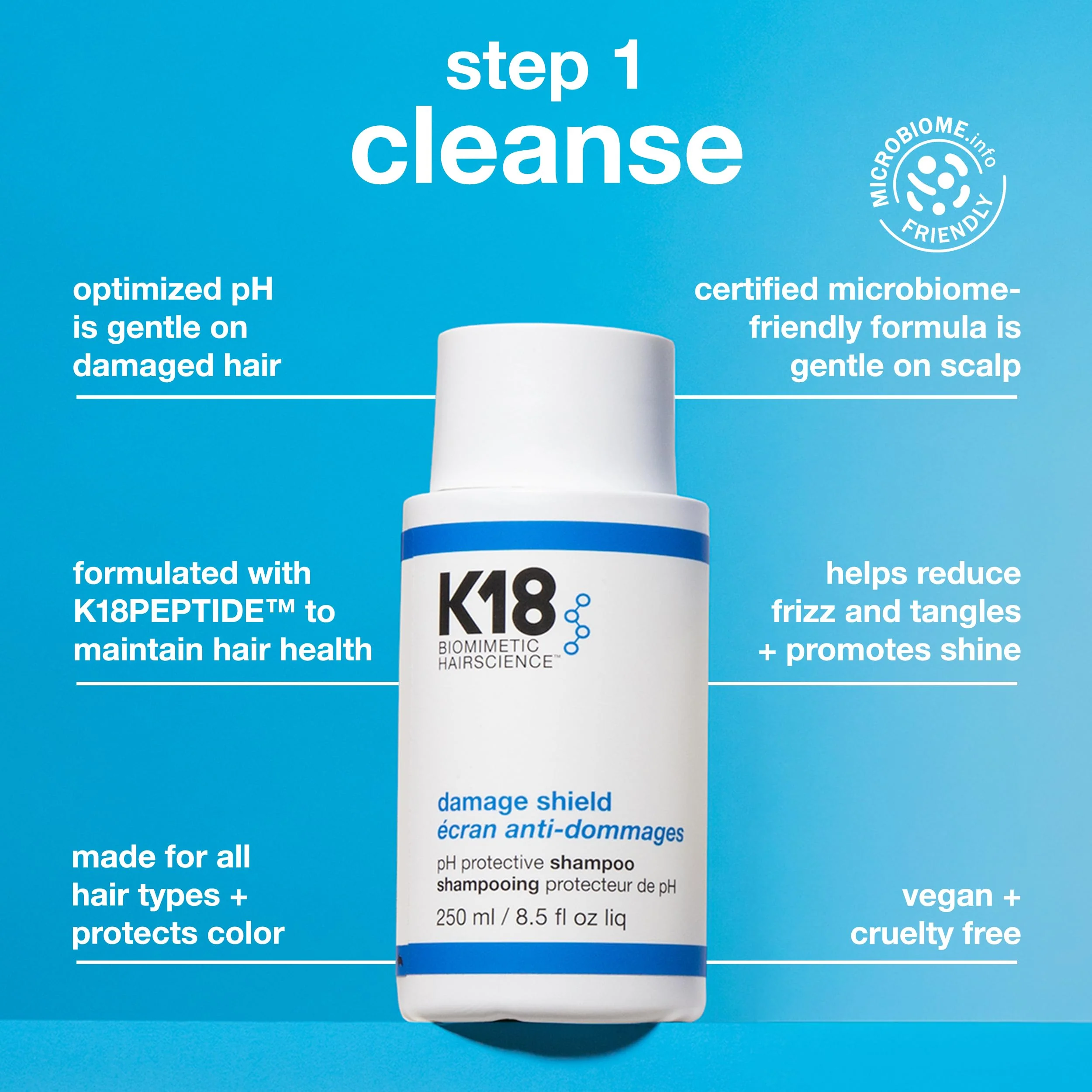 K18 Amazon Exclusive Damage Shield Wash Care Set | Full-Size Color-Safe Protective Shampoo + Conditioner Reduces Frizz And Tangles, Maintains Hair Health, Protects From Damage - Image 4