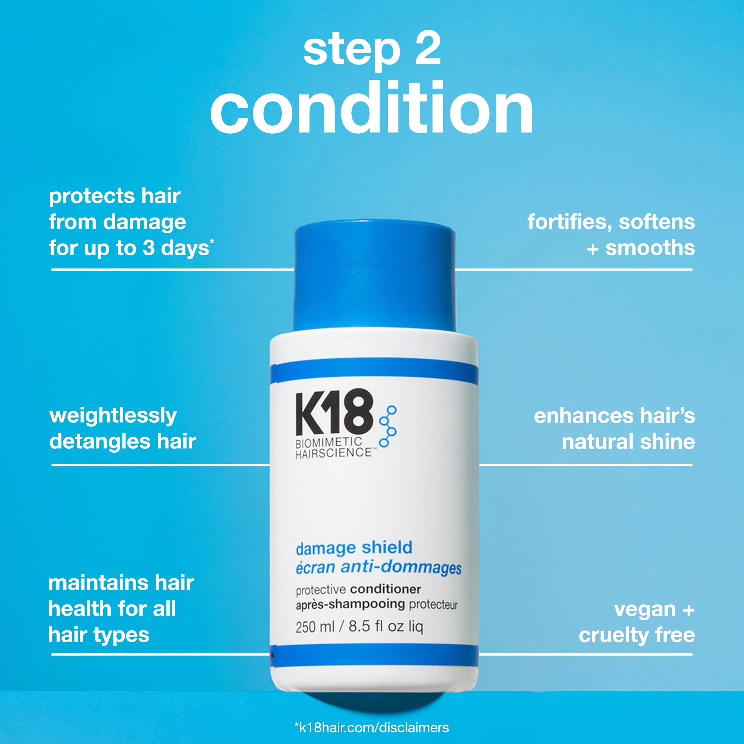 K18 Amazon Exclusive Damage Shield Wash Care Set | Full-Size Color-Safe Protective Shampoo + Conditioner Reduces Frizz And Tangles, Maintains Hair Health, Protects From Damage - Image 5