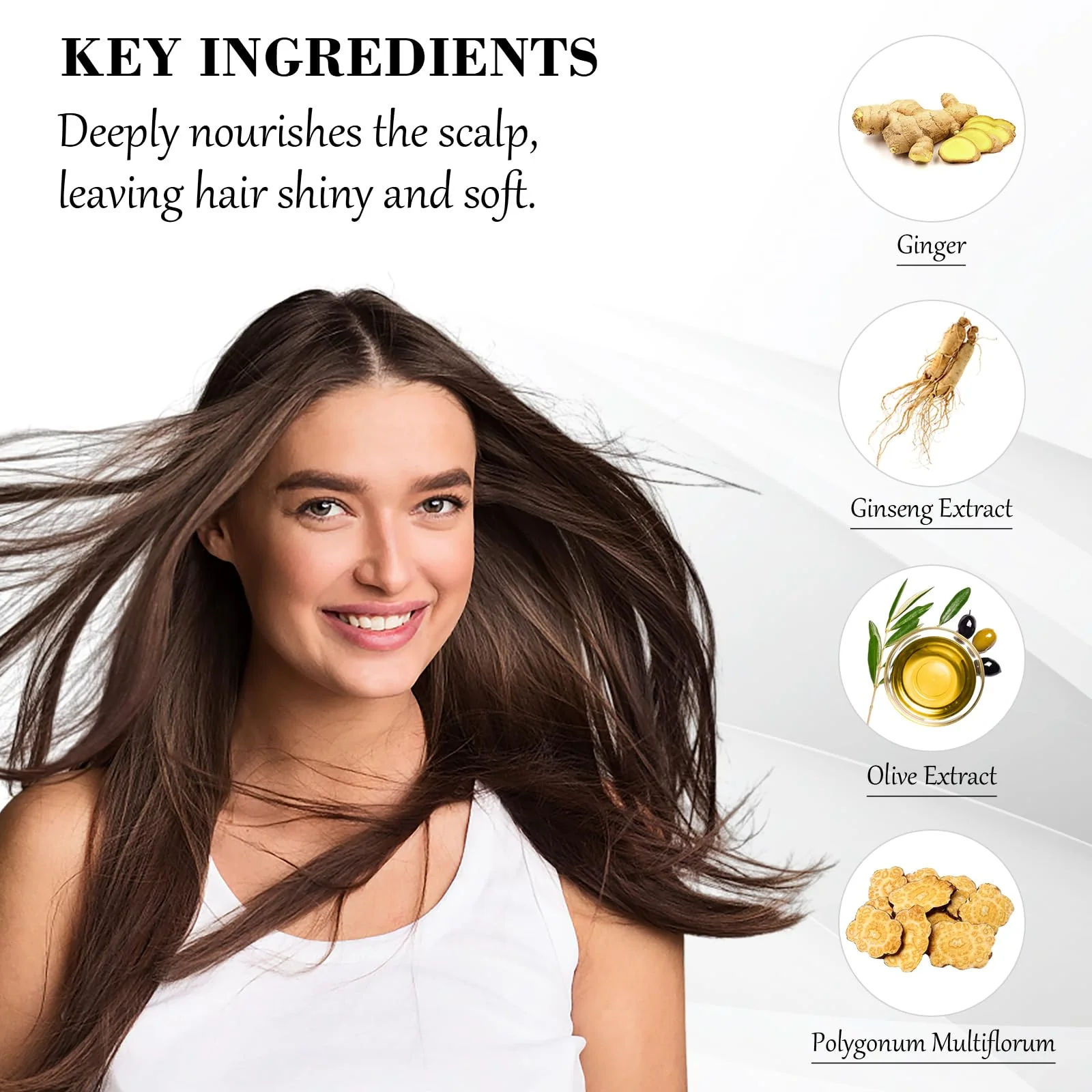 KAISASA Dark Brown Hair Dye Shampoo 3 in 1, Hair Color Shampoo for Cover Grey Hair, Natural with Herbal Ingredient for Men and Women (Dark Brown) - Image 3