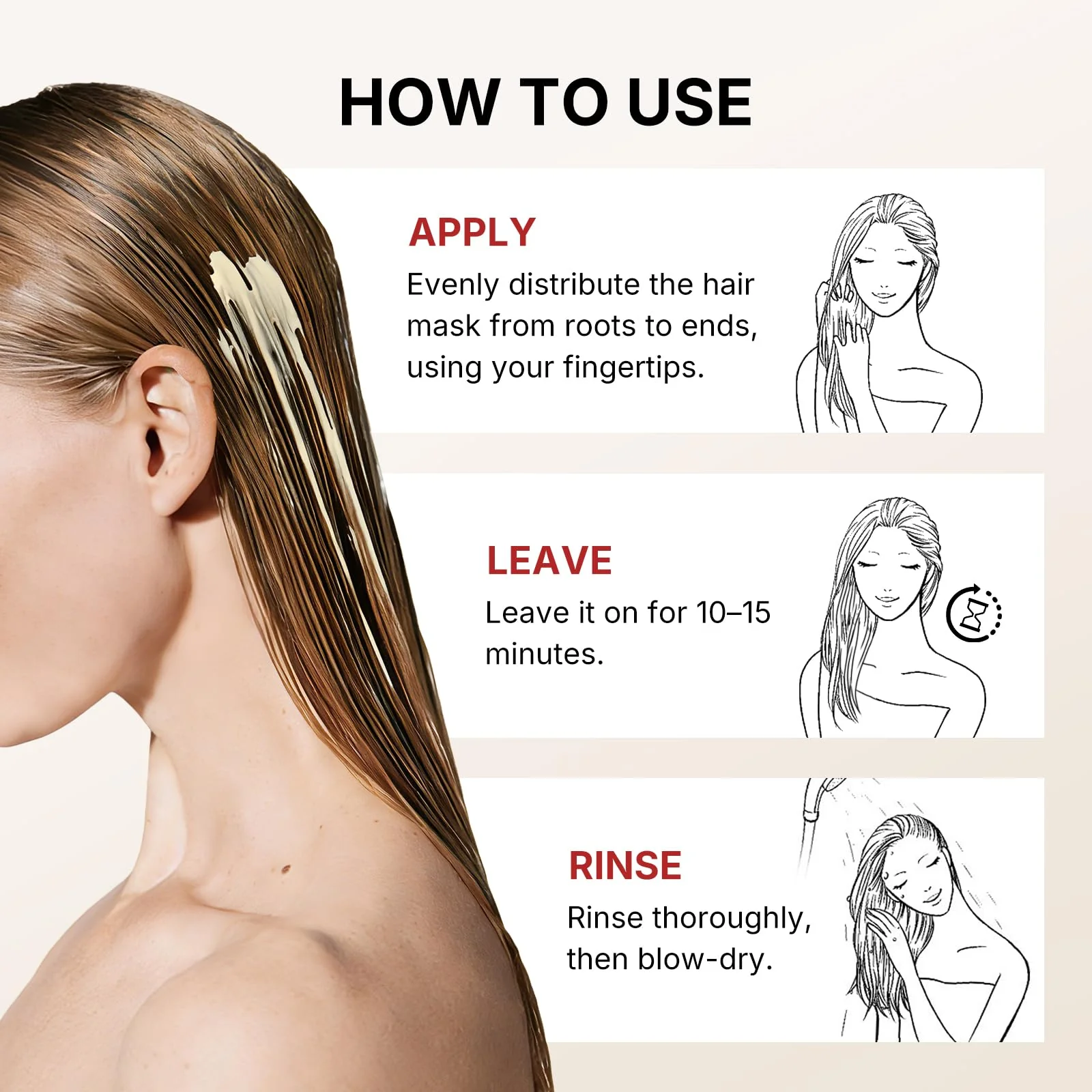 Karseell 3.38floz 100ml Collagen Hair Treatment Deep Repair Conditioning Argan Oil Collagen Hair Mask Essence for Dry Damaged Hair All Hair Types - Image 4
