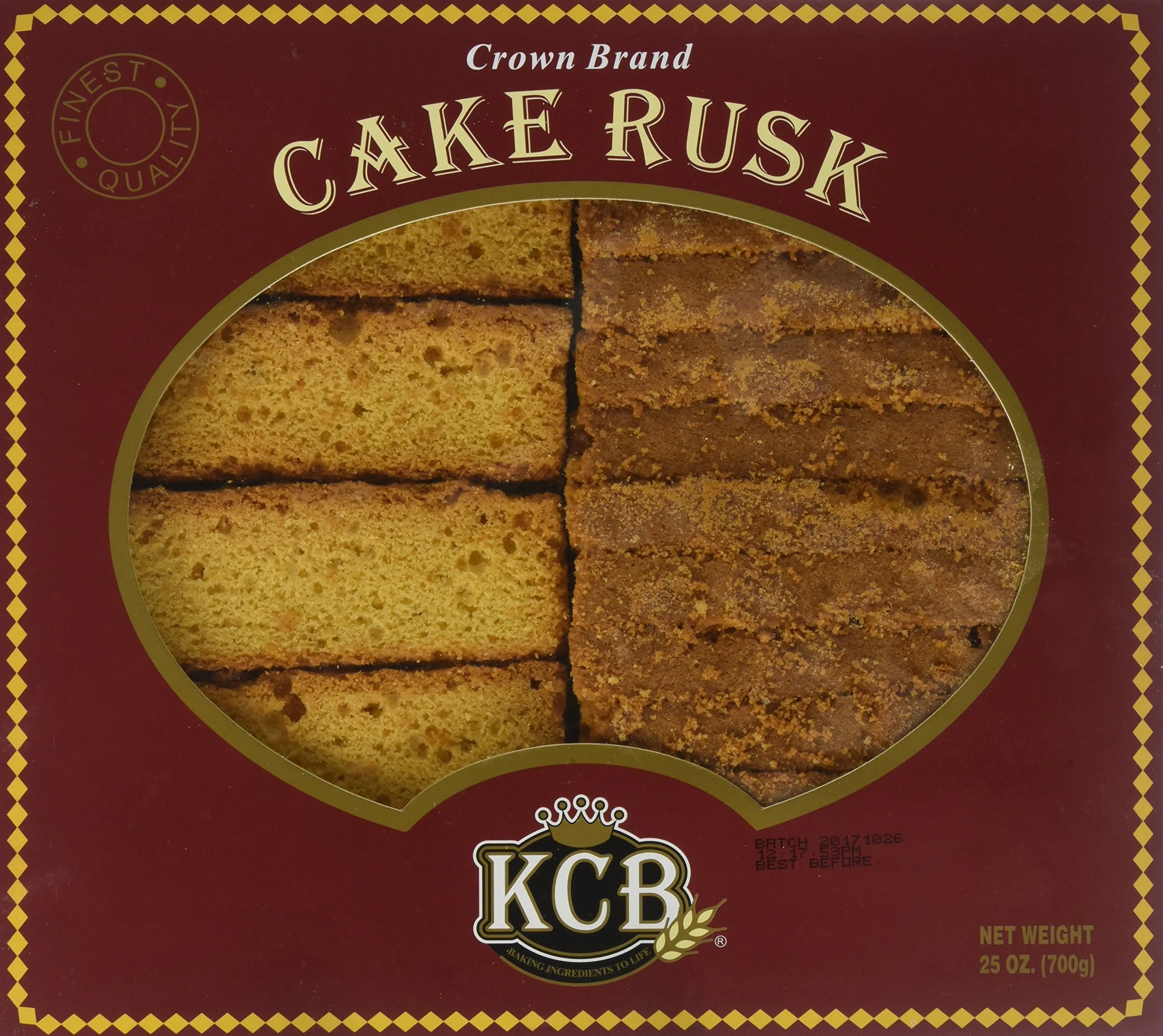 KCB - Crown Cake Rusk, 25 Ounce
