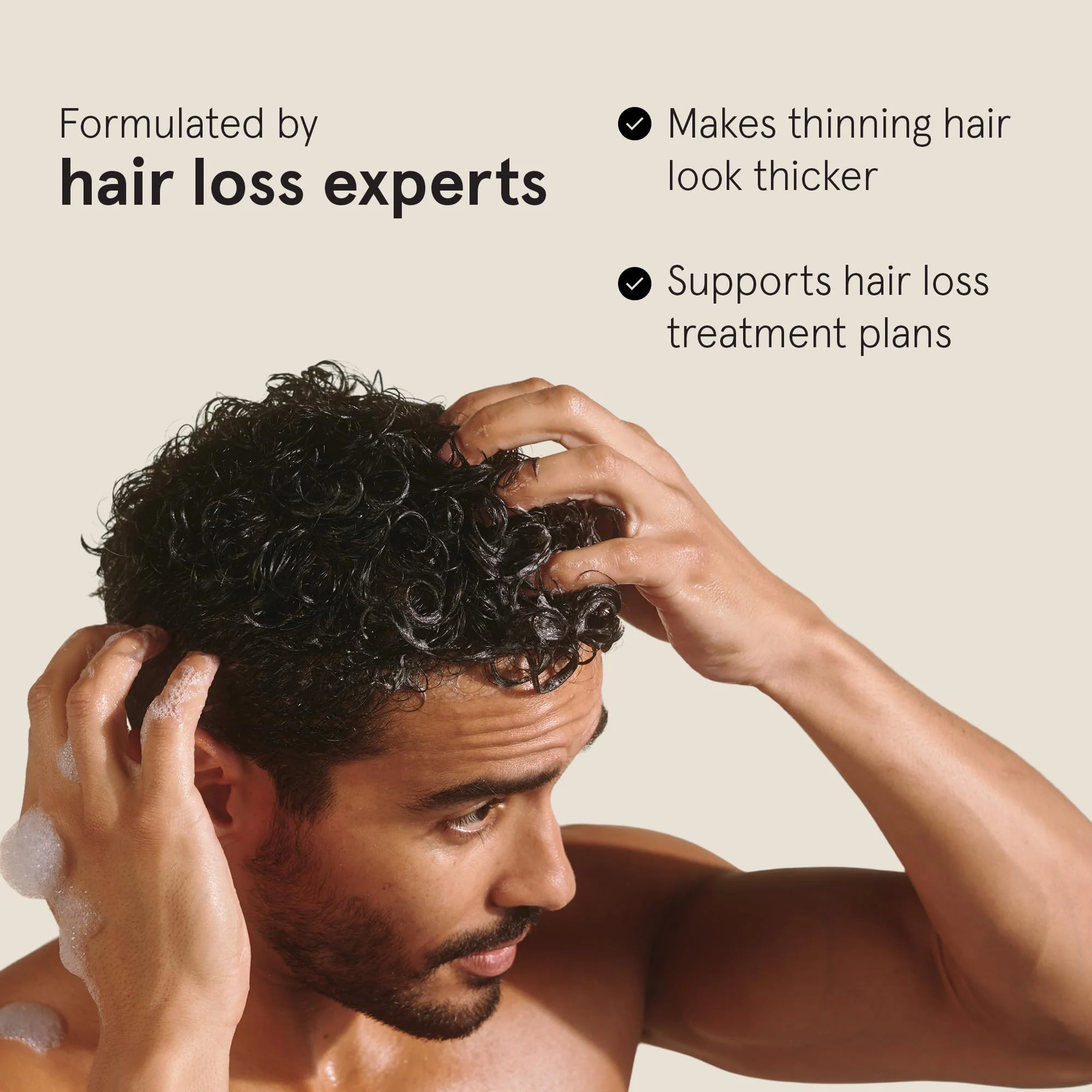 Keeps Thickening Shampoo & Conditioner for Men - Anti-Thinning Hair Care Duo with Biotin, Caffeine & Saw Palmetto - Color-Safe Men's Volumizing Shampoo & Conditioner - DHT-Blocker - 8 Oz Each - Image 3