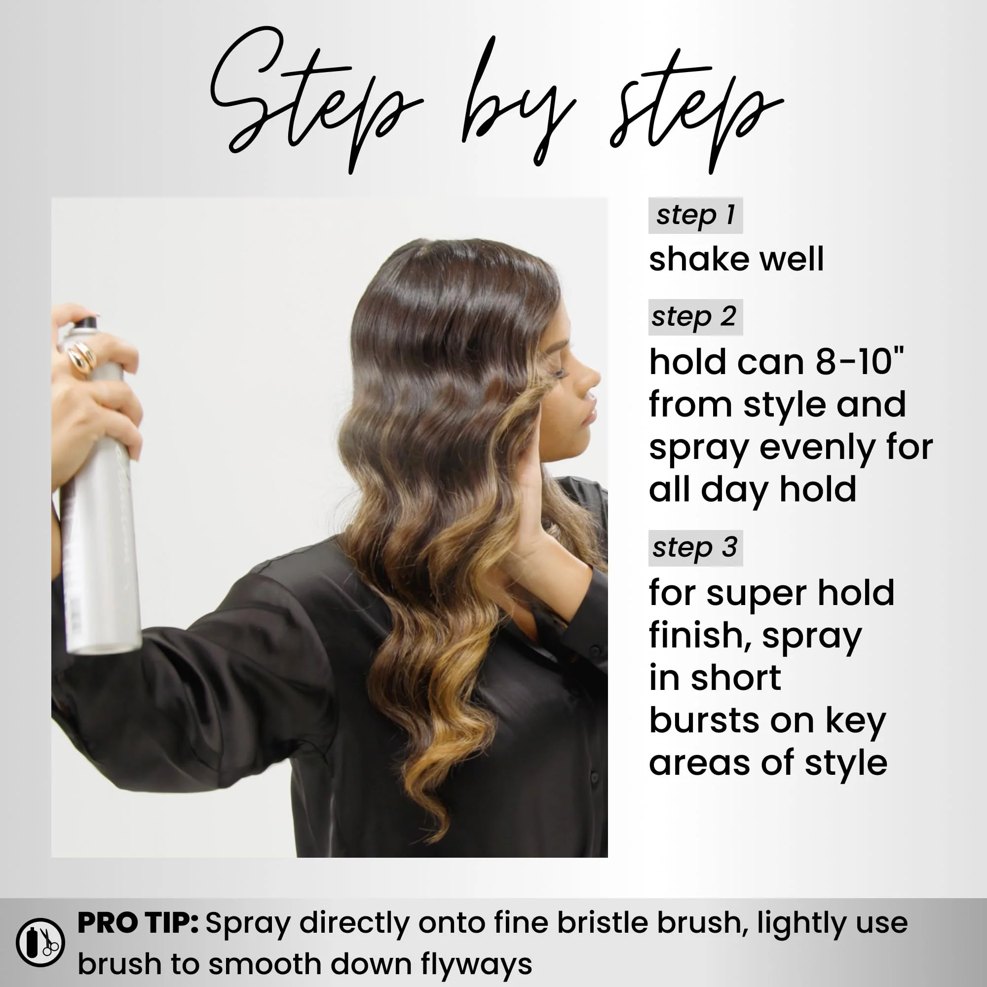 Kenra Platinum Finishing Spray 26 50% | Maximum Hold Hairspray | Fast-drying, Non-Flaking, Non-Drying | Humidity-Resistant |All-Day Style Retention |High-Shine Finish |All Hair Types | 10 oz (2-Pack) - Image 4