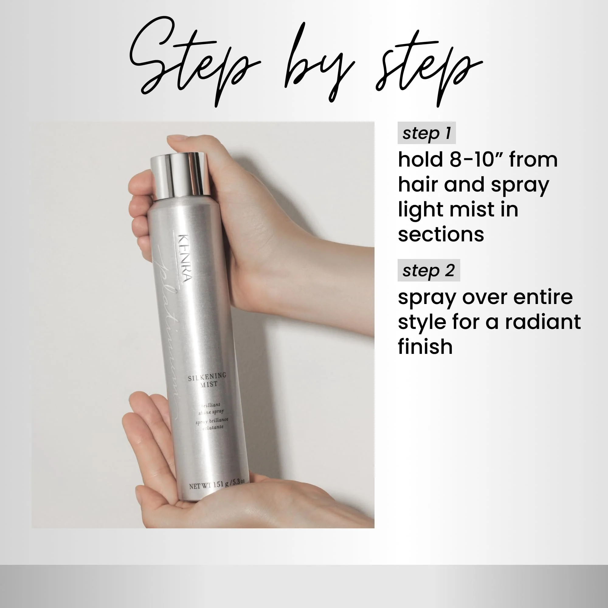 Kenra Platinum Silkening Mist 50% | Brilliant Shine Spray | Smooths Flyaways, Detangles and Tames Frizz | Humidity Protection | All Hair Types | 5.3 oz (2-Pack) - Image 4