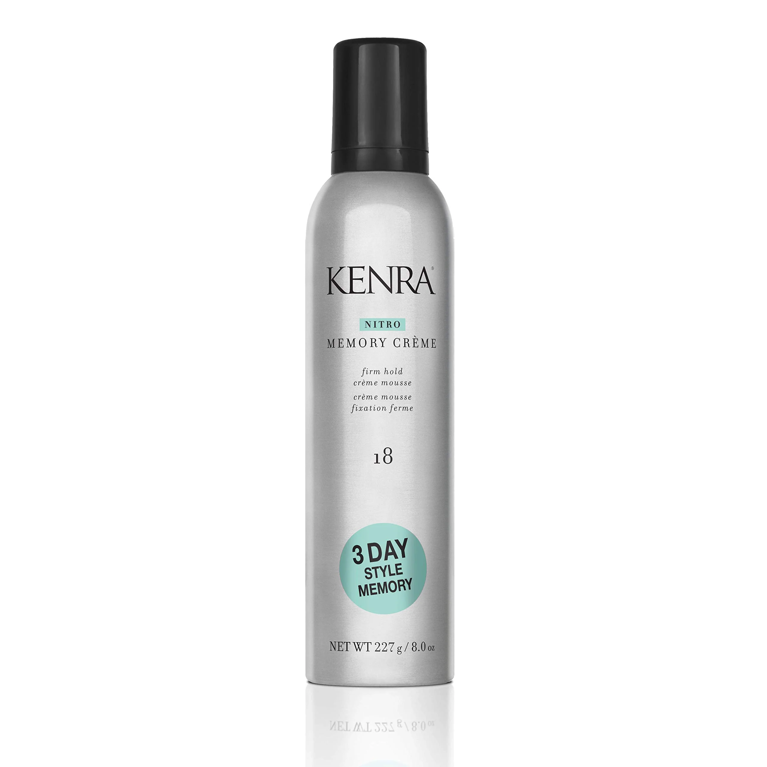 Kenra Professional Nitro Memory Crème 18 | Firm Hold Crème Mousse | All Hair Types | 8 Oz