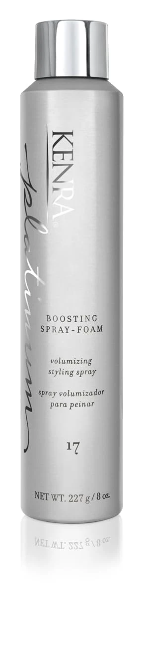 Kenra Professional Platinum Boosting Spray-Foam 17 | Volumizing Styling Spray | Touchable, Brushable Hold | All-Day Lift & Style Support | Lightweight Volumizer | All Hair Types | 8 oz
