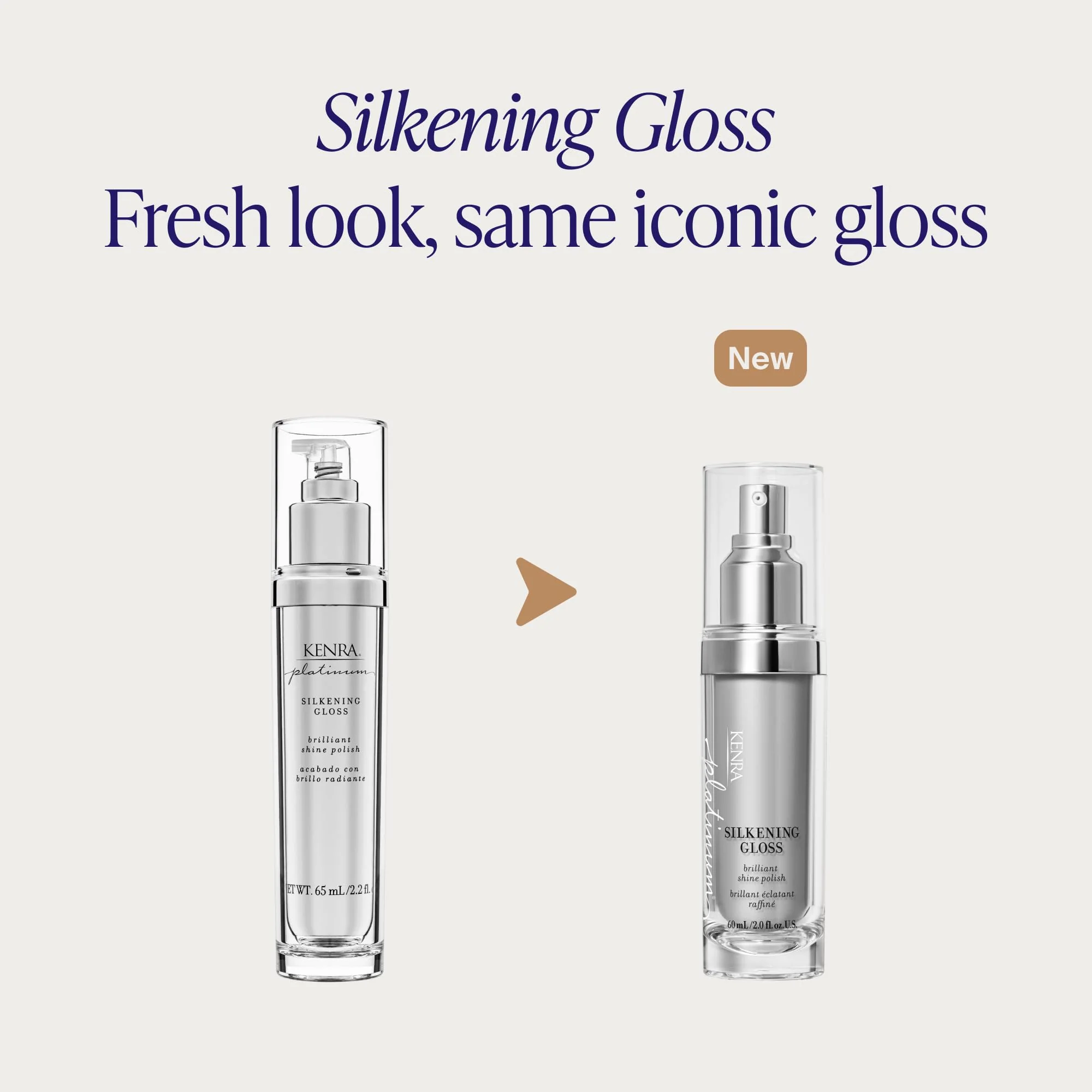 Kenra Professional Platinum Silkening Gloss | Brilliant Shine Polish | Medium To Coarse Hair | 2 fl. Oz - Image 3