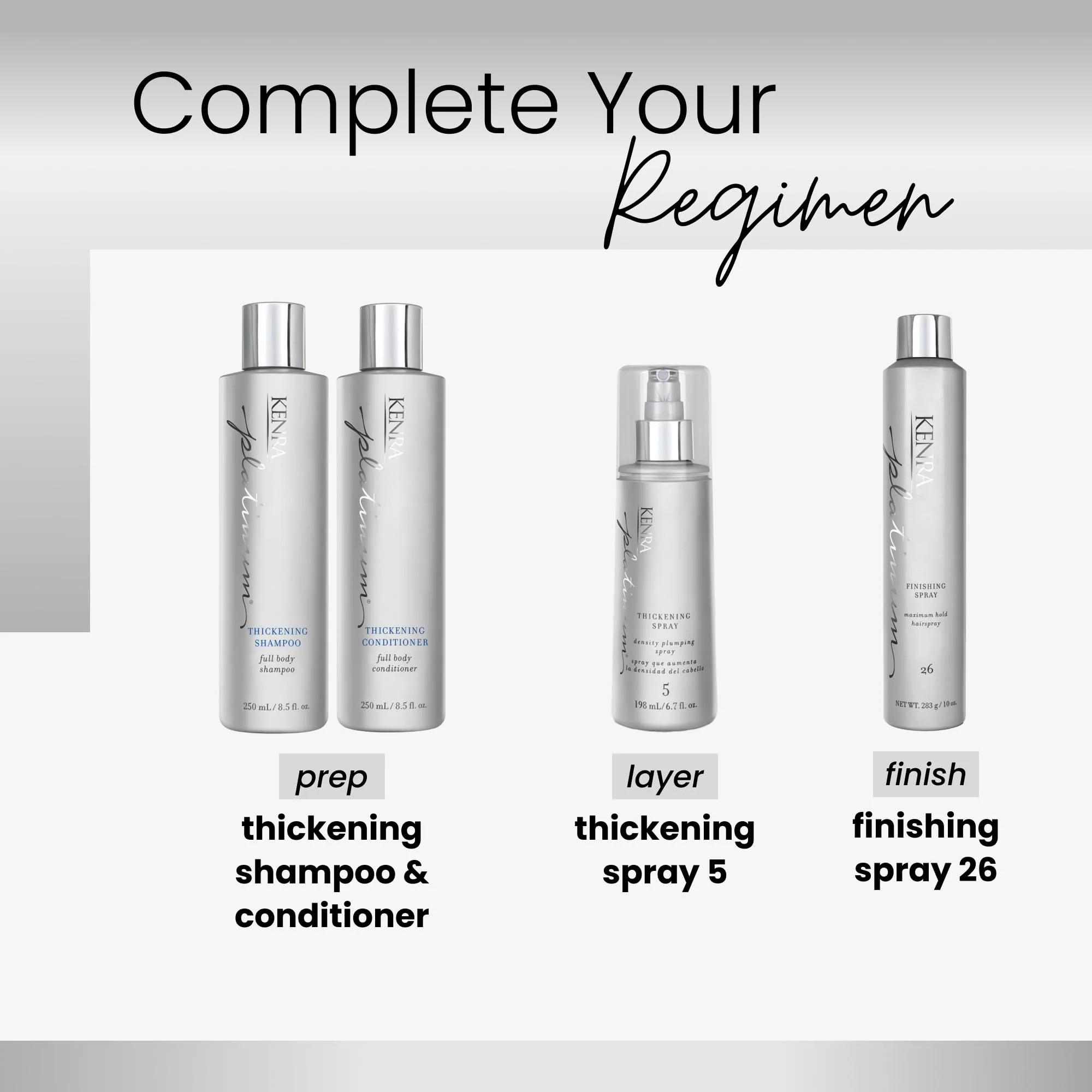Kenra Professional Platinum Thickening Spray 5 | Volumizing Styler | All Hair Types | 6.7 fl. oz. (2-Pack) - Image 5