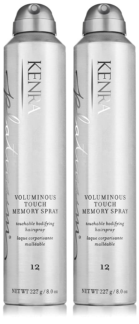 Kenra Professional Platinum Voluminous Touch Memory Spray 12 | Bodifying, Fullness Hairspray | All Hair Types | 8 oz. (2-Pack)
