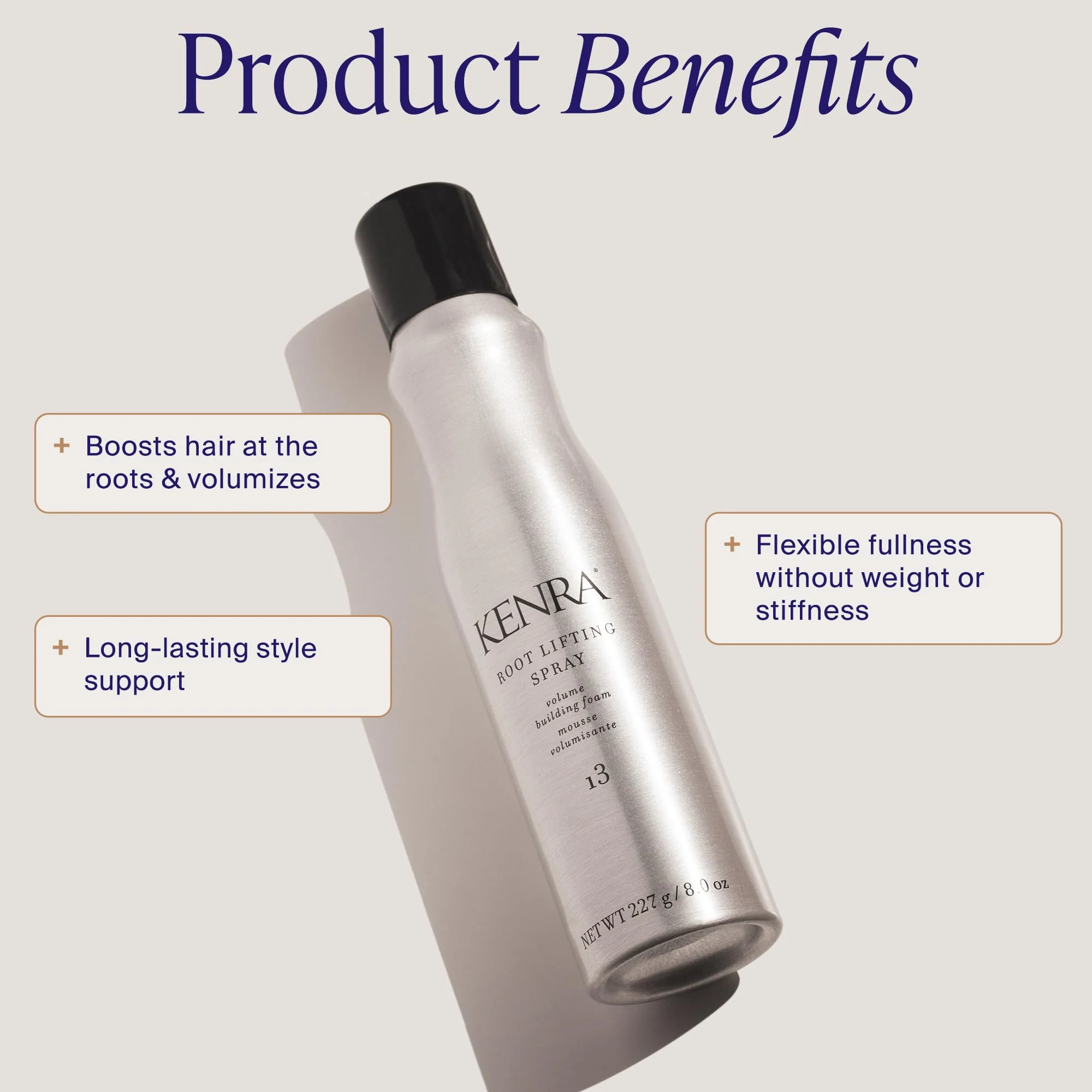 Kenra Professional Root Lifting Spray 13 | Volumizing Foam | All Hair Types | 8 oz - Image 2