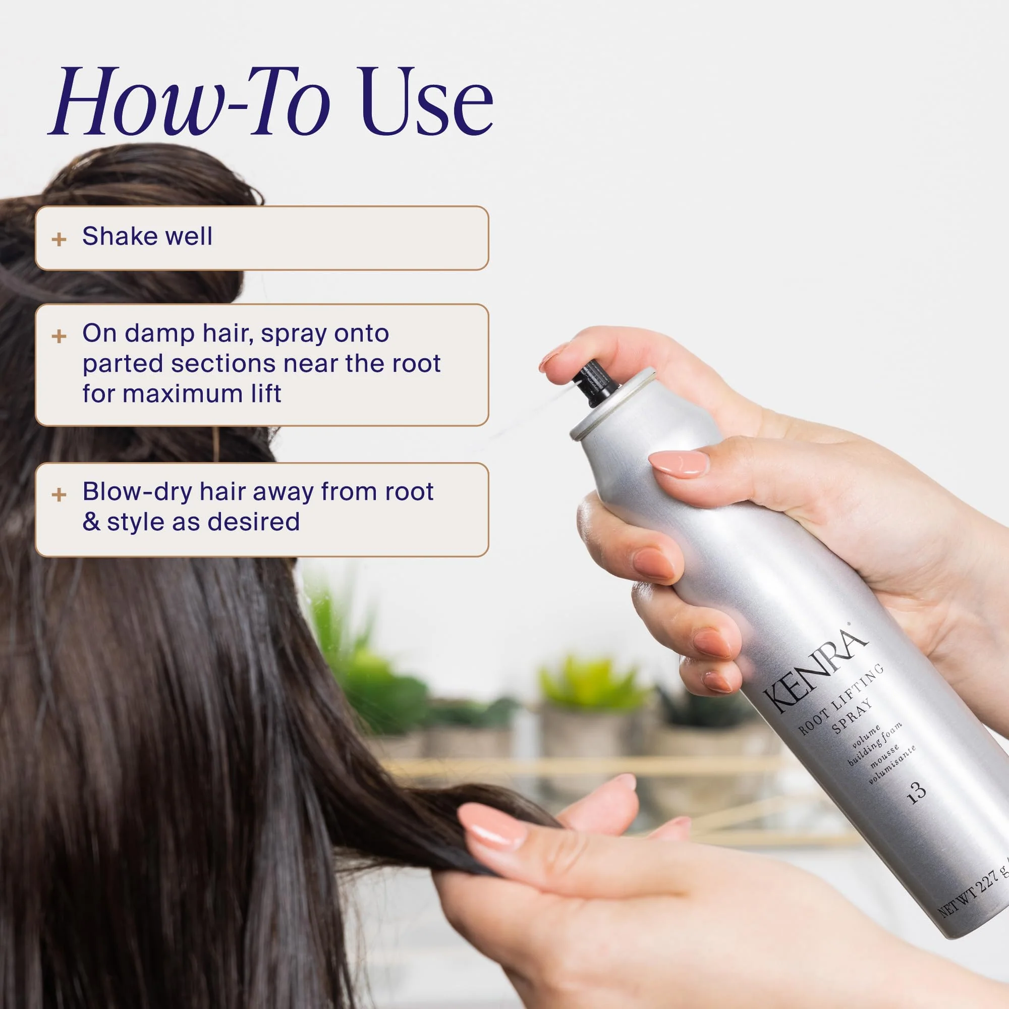 Kenra Professional Root Lifting Spray 13 | Volumizing Foam | All Hair Types | 8 oz - Image 6