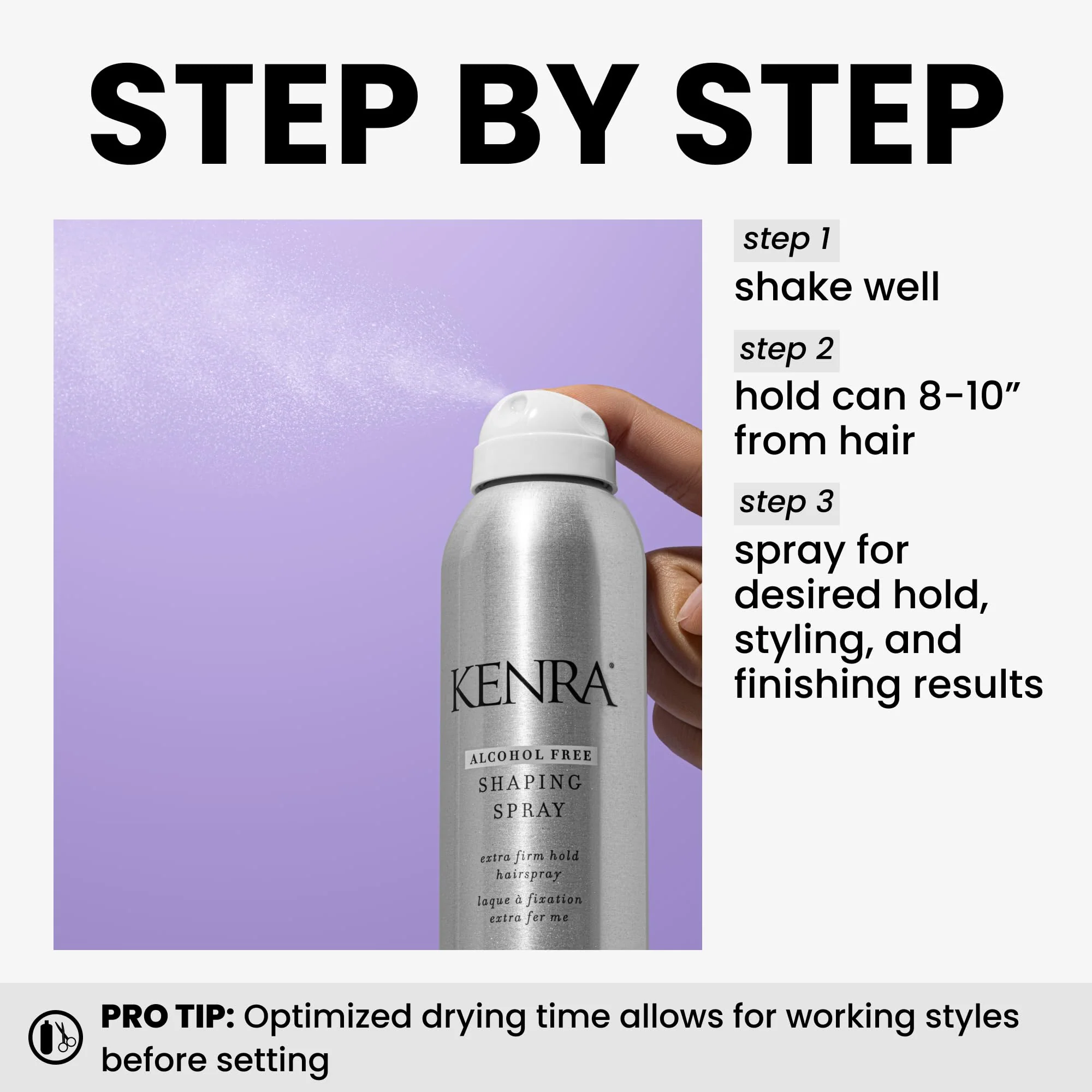 Kenra Professional Shaping Spray 21 | Alcohol Free Hairspray | All Hair Types | 8 Ounce (Pack of 1) - Image 4