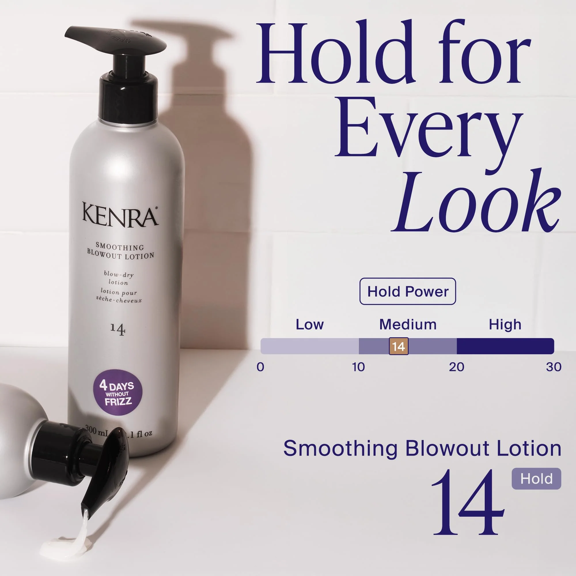 Kenra Professional Smoothing Blowout Lotion 14 | Up To 4 Days Without Frizz | Enhances Smoothness & Manageability Of A Blowout | Thermal Protection | Medium To Coarse Hair | 10.1 fl. Oz - Image 3