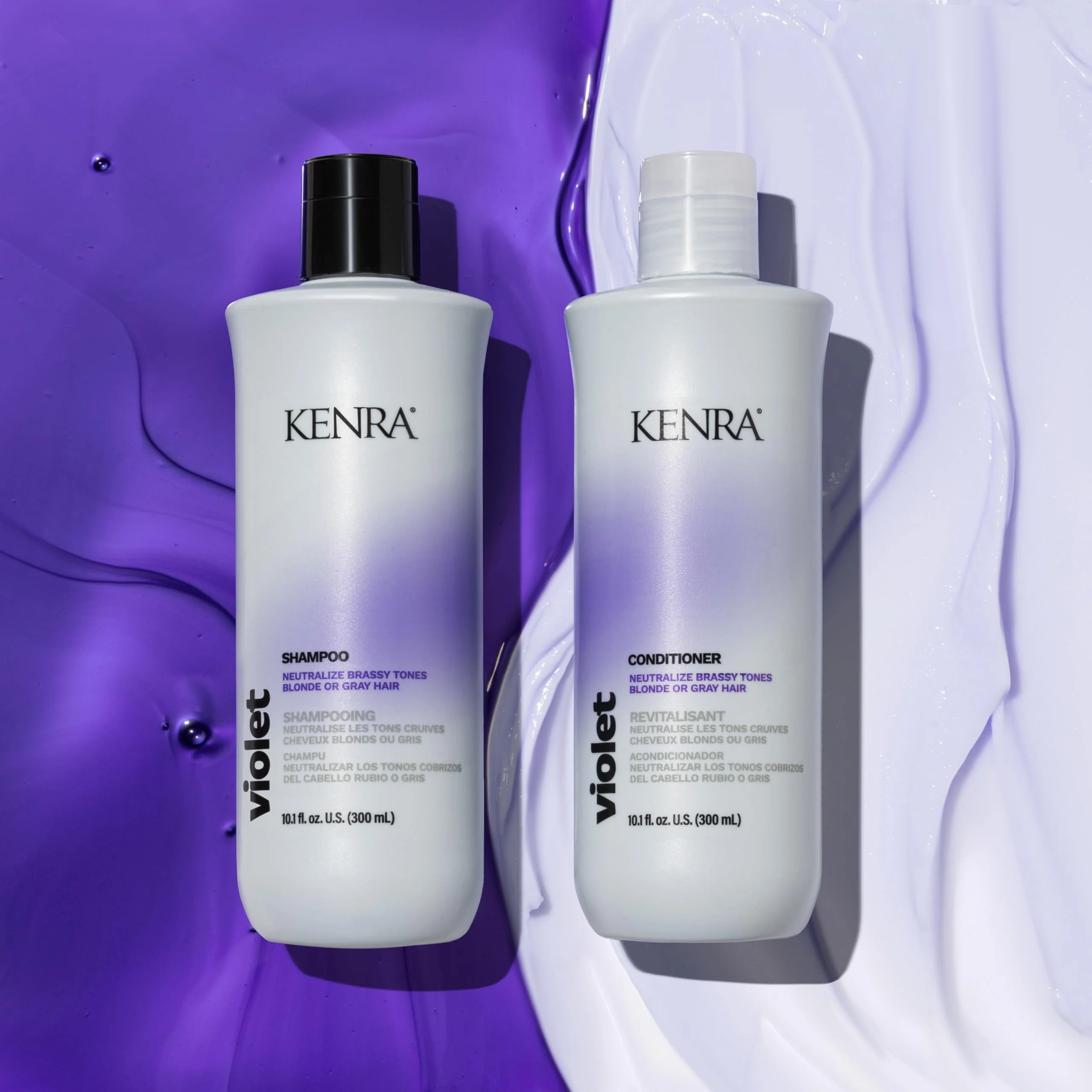 Kenra Professional Violet Conditioner | Eliminates Brassy Tones | Purple Pigment + Deposit | Neutralizes Yellow | Moisturizes Processed Hair | Enhances Vibrancy of Blonde or Gray Hair | Color Safe - Image 5