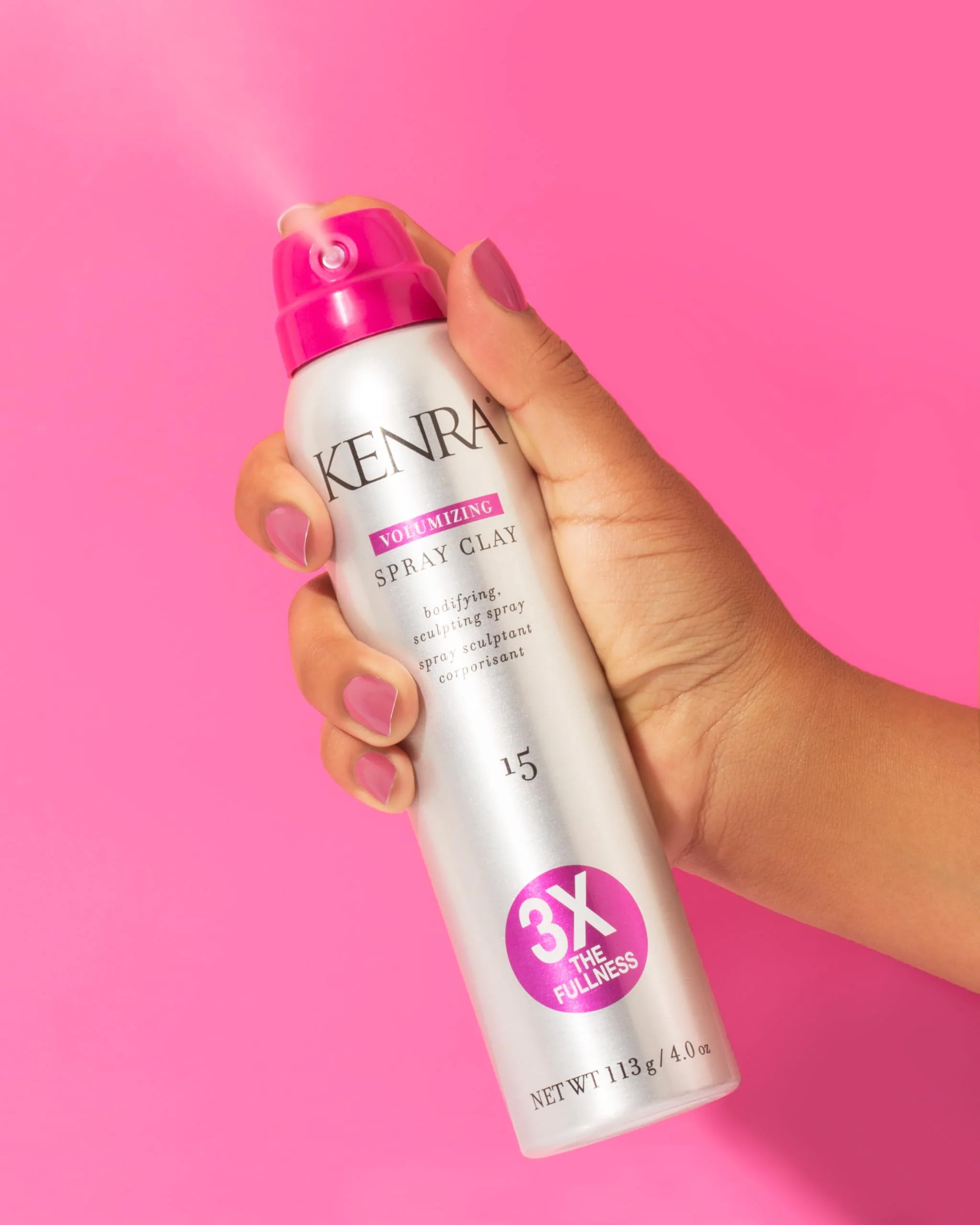 Kenra Professional Volumizing Spray Clay 15 | Bodifying, Fullness Spray | 3X The Fullness | Medium Hold | Provides Texture & Volume With A Long-Lasting Finish | All Hair Types | 4 oz - Image 5