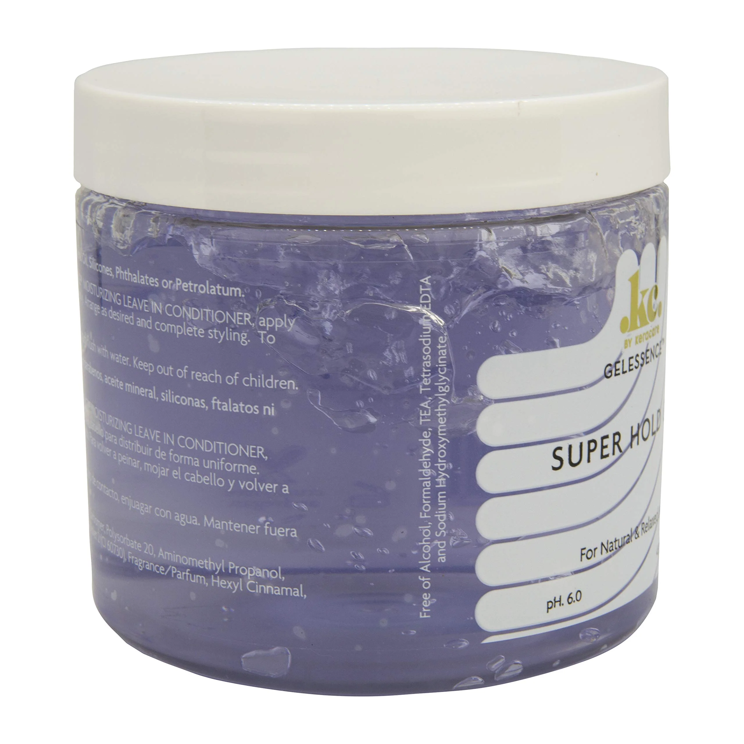 KeraCare GelEssence Super Hold Gel - 16 ounce - Maximum Hold- Adds Shine - Flake Free - Vegan - Crunch Free - Nonstick Formula - For Relaxed and Natural Hair - Image 3