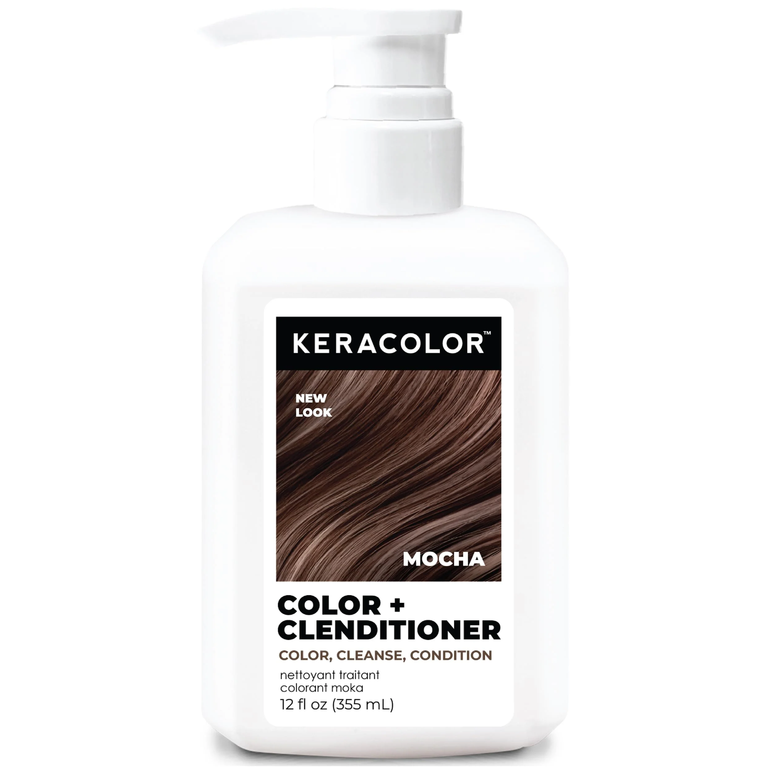 Keracolor Clenditioner MOCHA Hair Dye - Semi Permanent Hair Color Depositing Conditioner, Cruelty-free, 12 fl oz (Pack of 1)