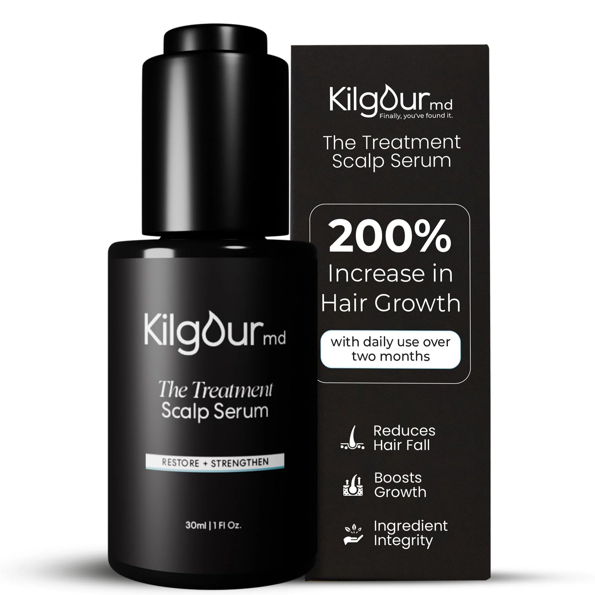 KilgourMD: The Treatment Scalp Serum - Science-Forward, Natural Approach to Hair Thinning, Scalp Anti-Ageing Serum, Dermatologist-Developed, 30ml - Image 2
