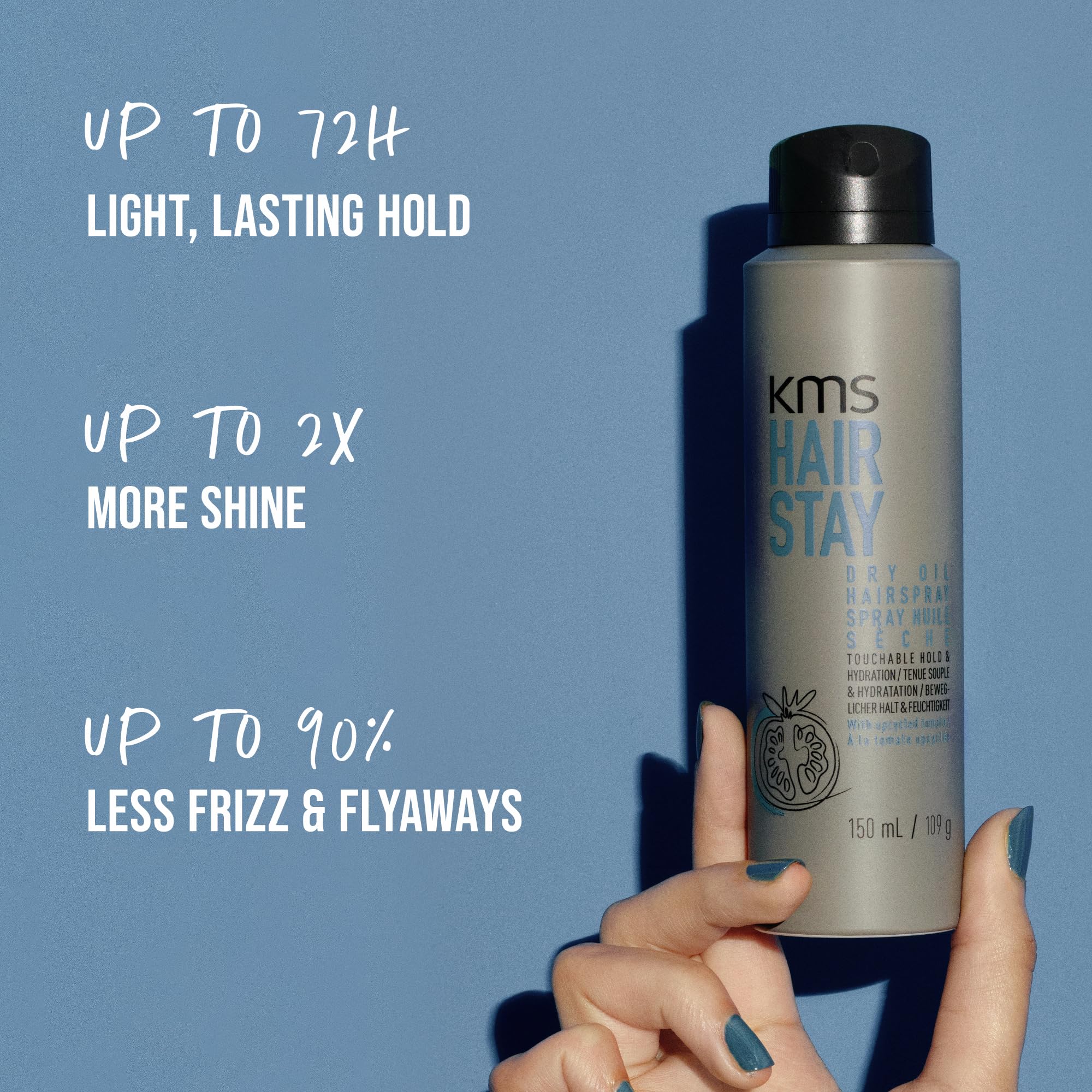 KMS HairStay Dry Oil Hairspray 150ml - Image 3