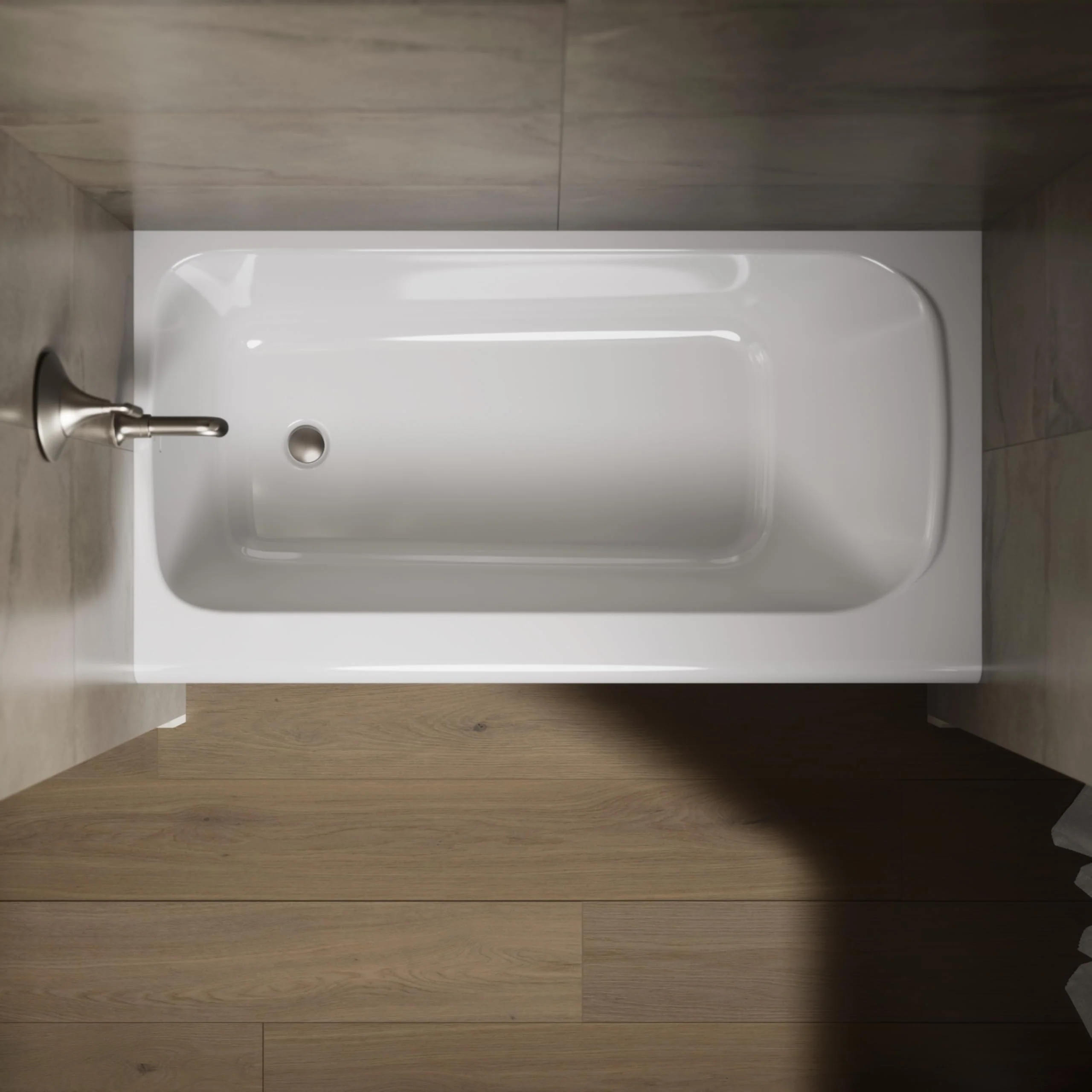 Kohler 25831-LA-0 Avec® 60" x 32" alcove bath, left drain, White - Image 7