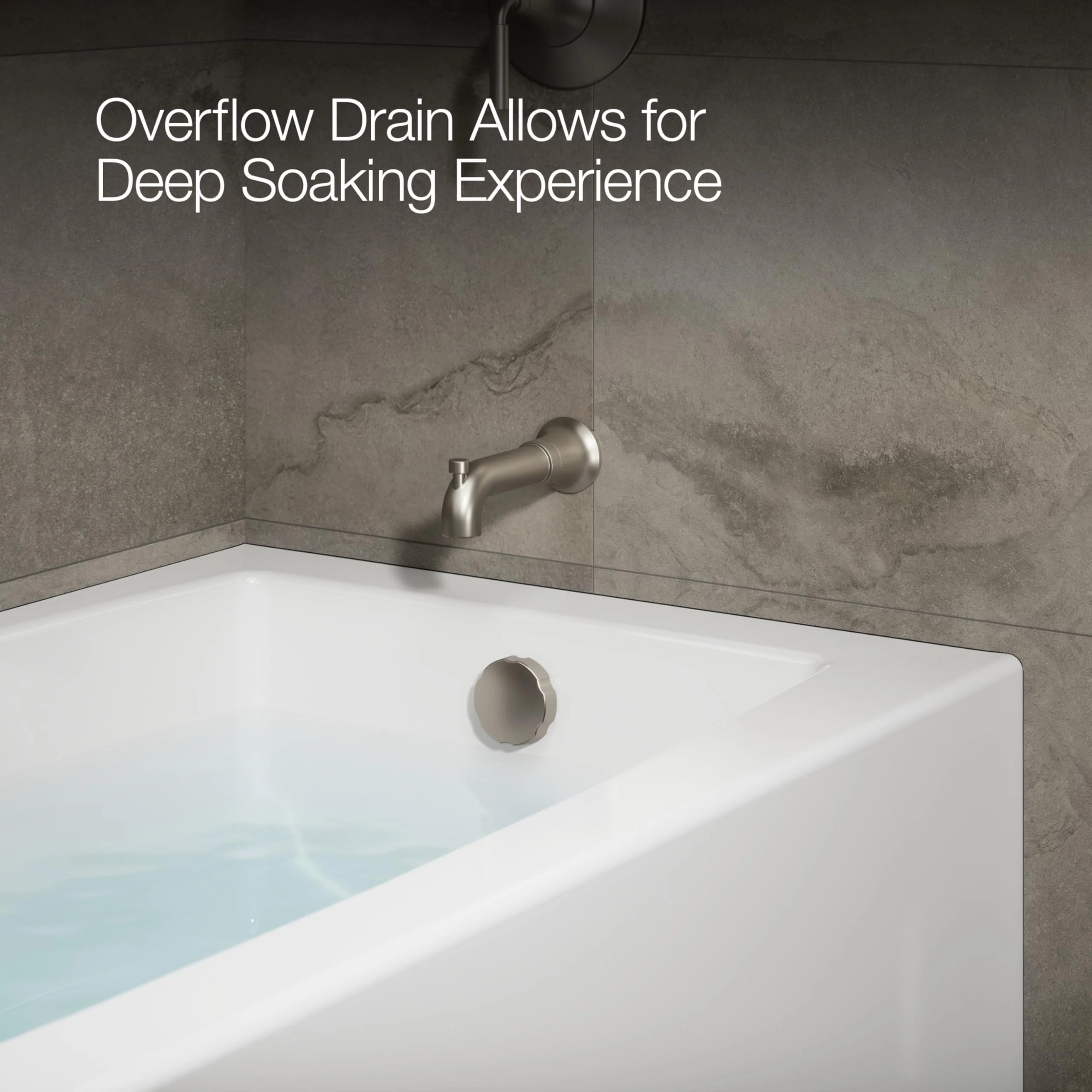 Kohler 26108-RA-0 K-26108-RA-0 Entity 60" x 32" Alcove Bath, Right Drain, White - Image 5