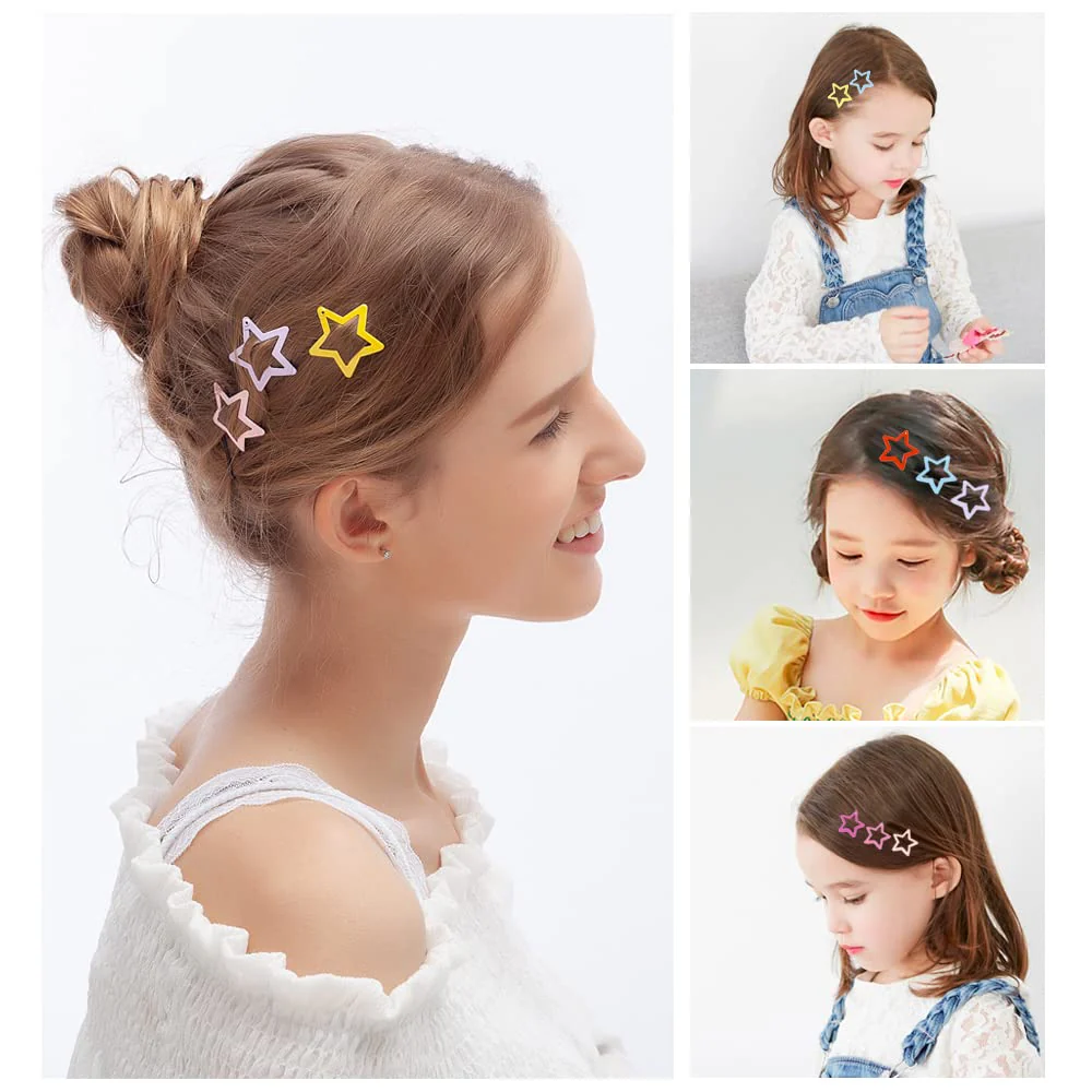 KUBOM Candy Color Hair Clips and Non-Slip Metal Snap Hair Accessories for Kids, Girls, Toddlers, and Women -100 PCS - Image 2