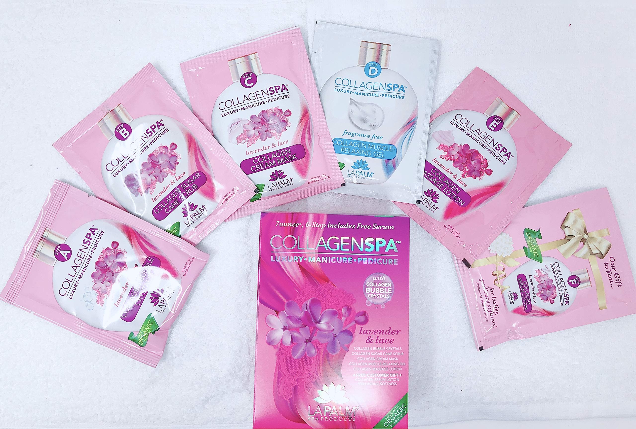 La Palm Collagen Spa Luxury Manicure and Pedicure with Collagen Bubble Crystals - Mix of 6 Scents - Image 3