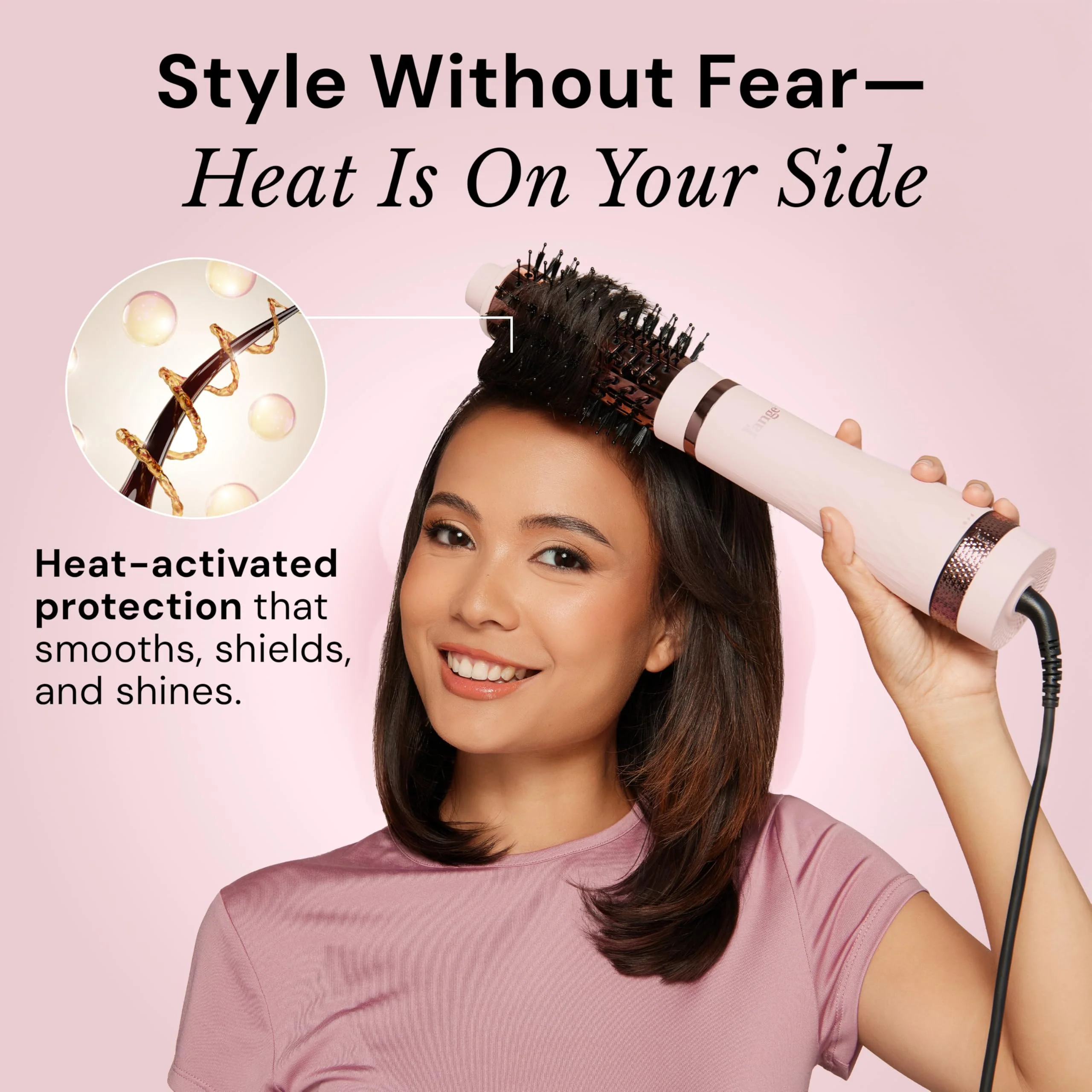 L'ANGE HAIR Glass Hair Heat Protectant Spray | Anti-Frizz Blow Dry Mist | Long Lasting Hold & Shine | Humidity Protection | Thermal Heat Protection Spray | Lightweight Blow Out Primer, 5 fl oz Bottle - Image 6