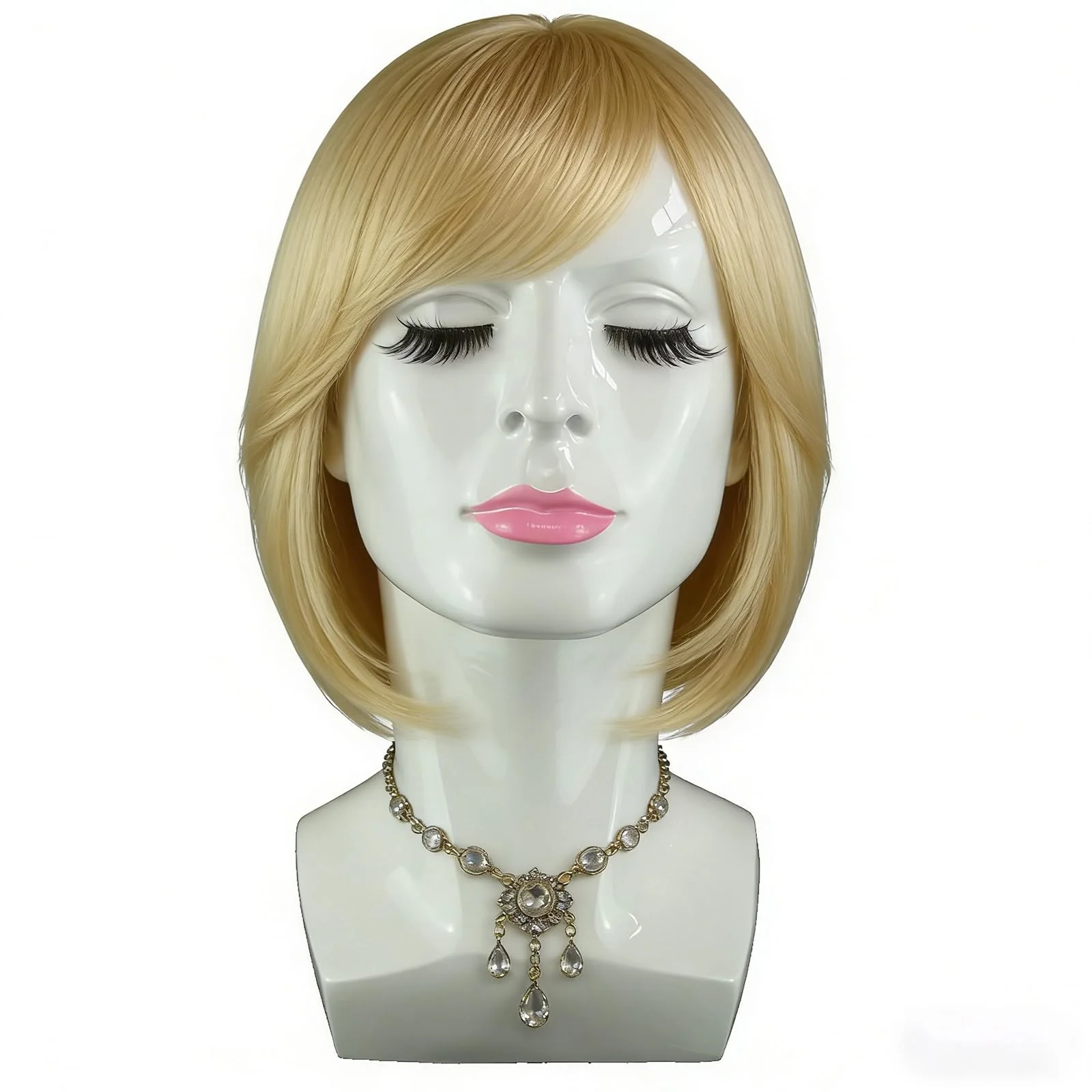 LIAMTU Male Mannequin Head for Display – Realistic PVC Head Model for Wigs, Hats, Headphones, Jewelry, Salon and Home Decoration,Whate - Image 7