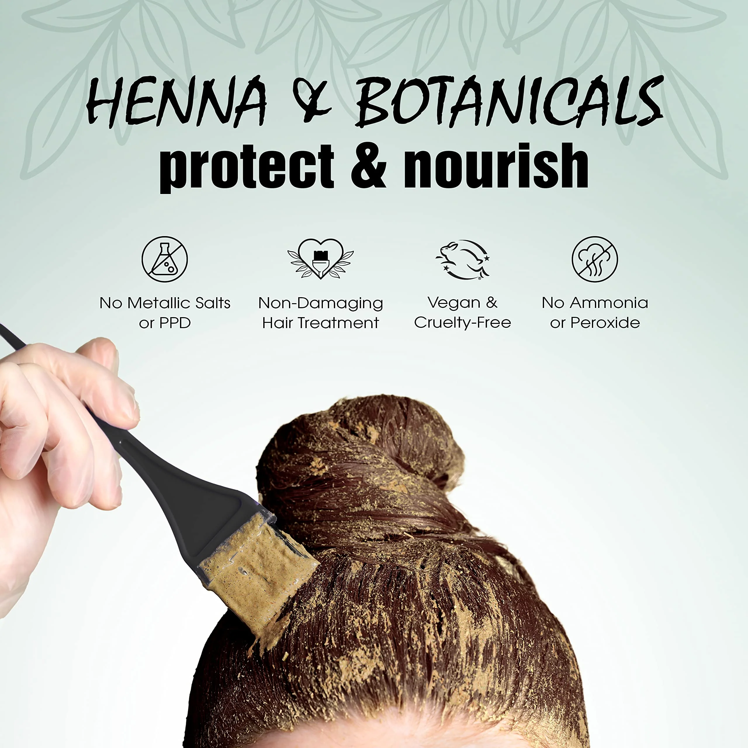 Light Mountain Henna Hair Color & Conditioner - Dark Brown Hair Dye for Men/Women, Organic Henna Leaf Powder and Botanicals, Chemical-Free, Semi-Permanent Hair Color, 4 Oz (Pack of 3) - Image 6