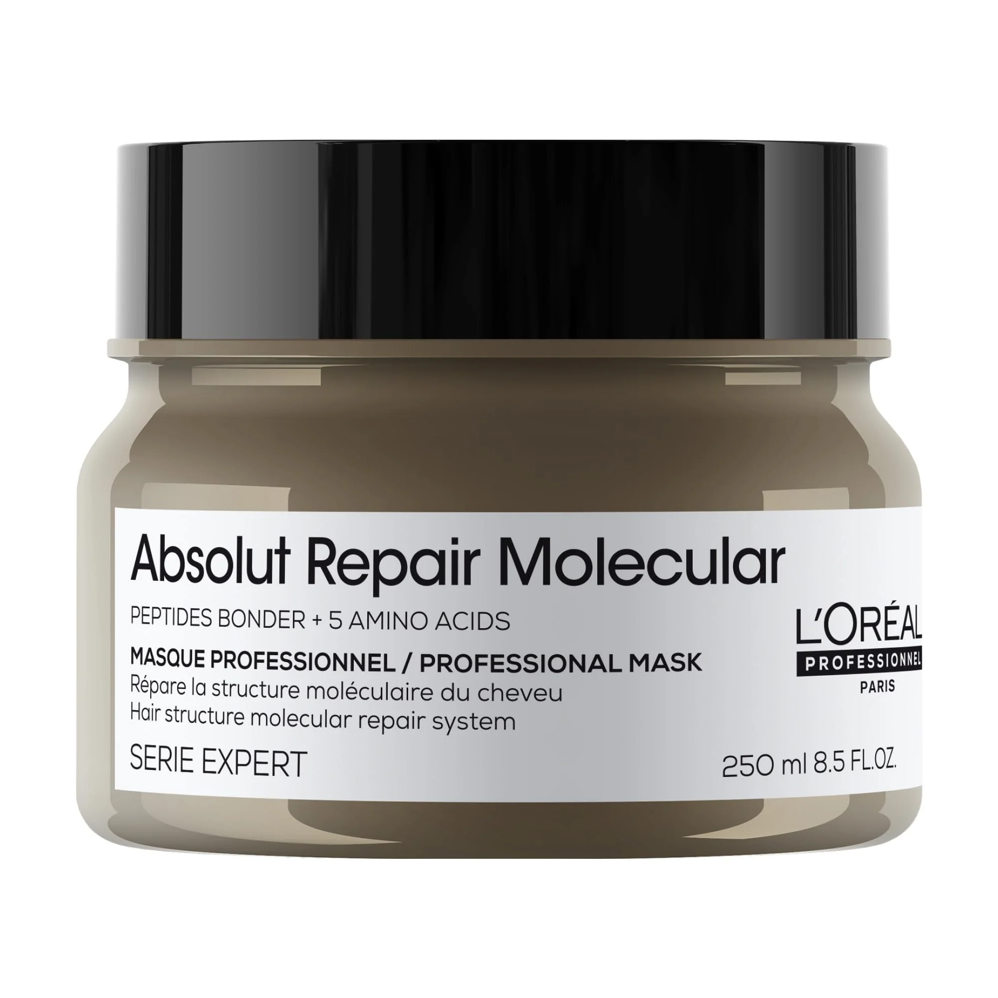 L'Oréal Professionnel Paris Absolut Repair Molecular Hair Mask - Repairs Damage & Restores Strength For Extremely Dry Damaged Hair, Extra Detangling & Hydration, Peptides Bonder - Image 2