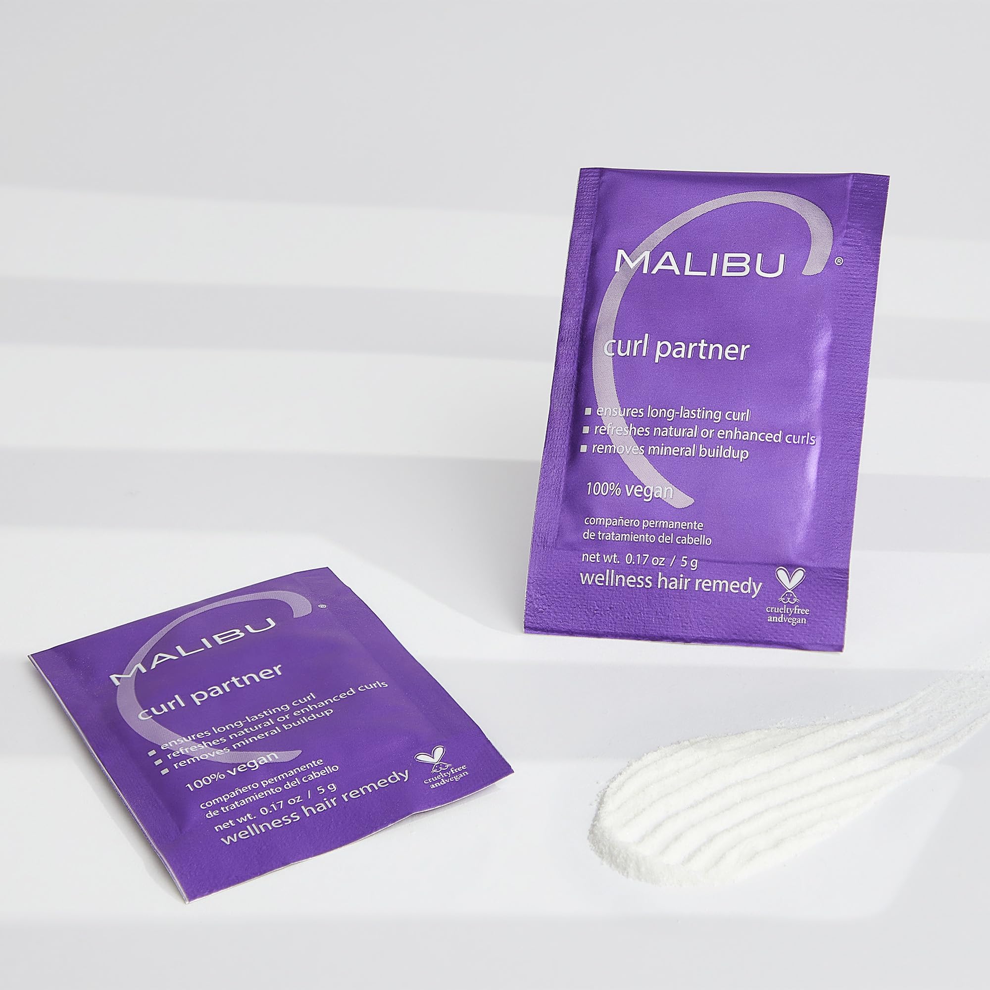 Malibu C Curl Partner Wellness Remedy (12 Packets) - Removes Mineral Build up for Healthier + Bouncier Curly Hair - Contains Gentle Antioxidants for Curly Hair Care - Image 3