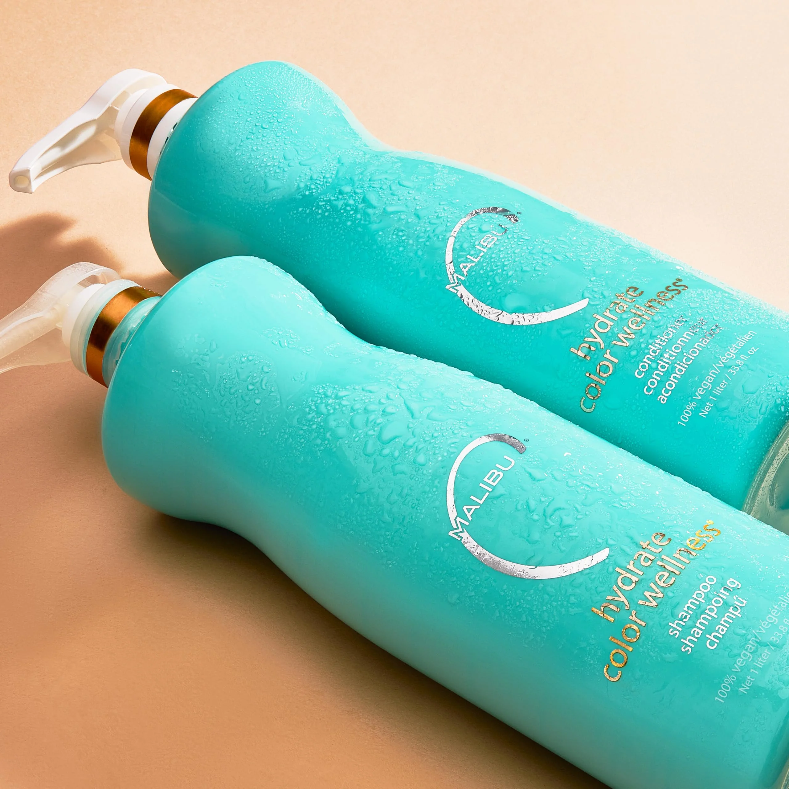Malibu C Hydrate Color Wellness Duo - Hydrating Shampoo and Conditioner Set for Color-Treated Hair - Extends Color Vibrancy and Longevity - Vegan & Sulfate-Free Hair Care - Image 2