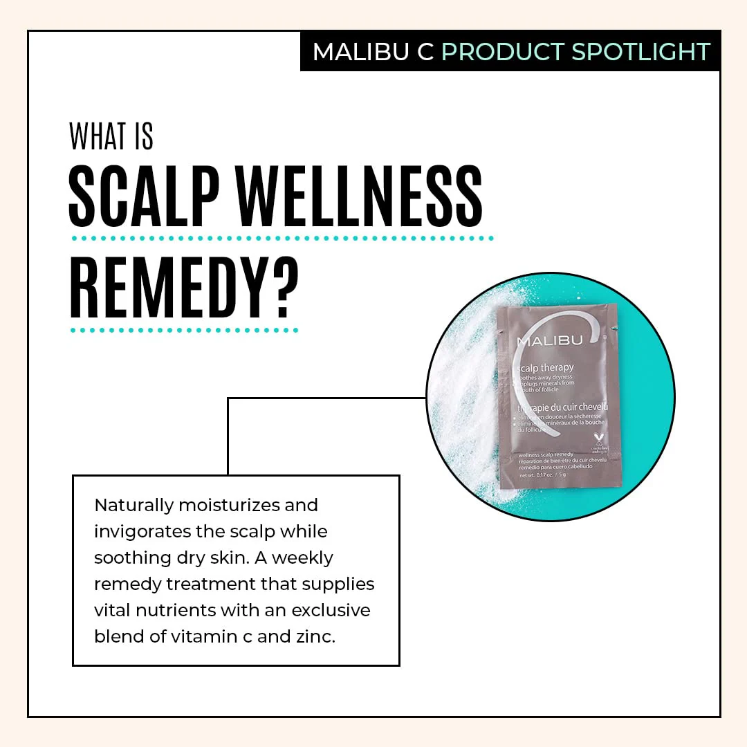 Malibu C Mini Malibu Rehab Scalp Wellness - Contains 2 Hair Remedy Packets - Miineral & Oil Infused Deep Conditioner and Scalp Rejuvenating Hair Care - Image 5