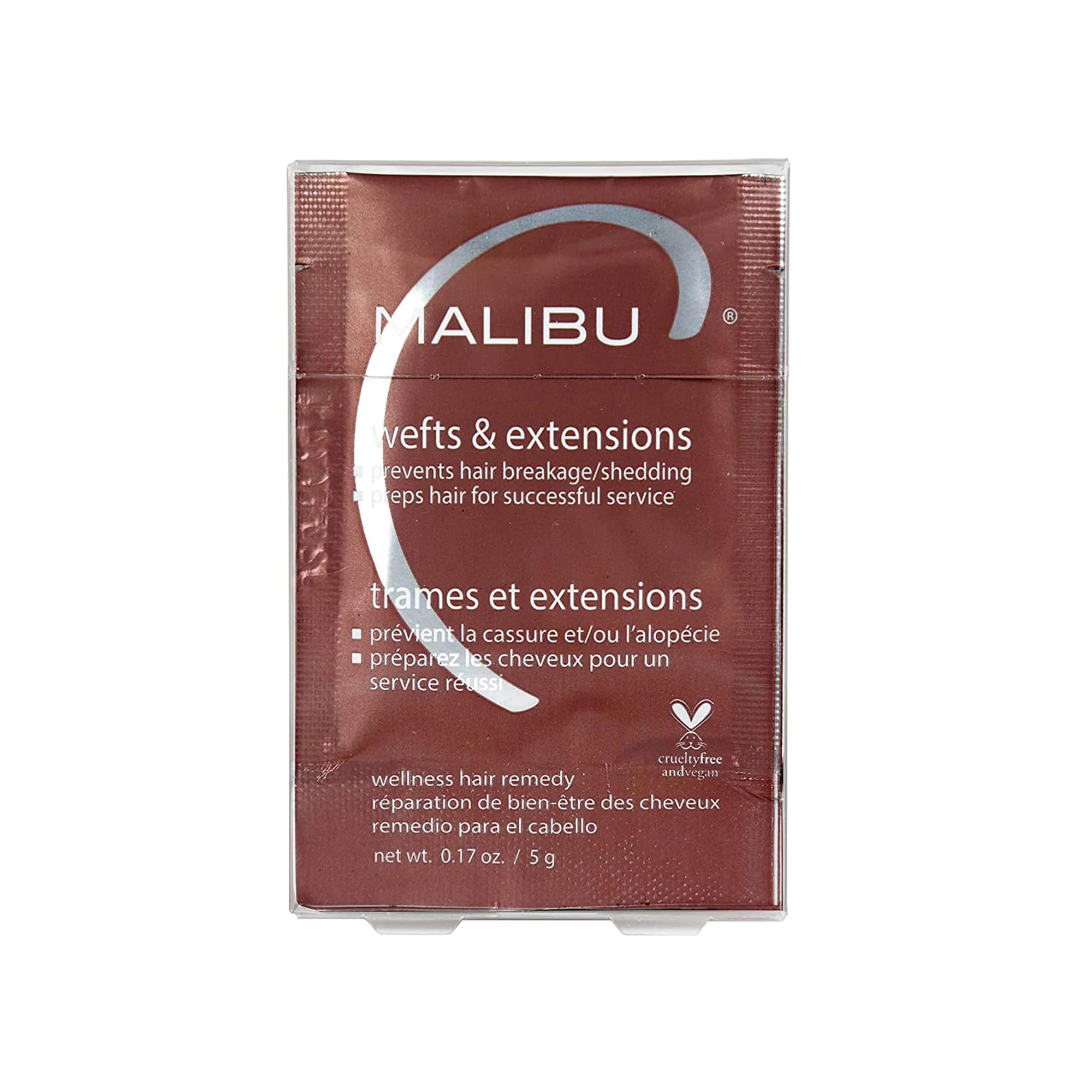 Malibu C Mini Malibu Rehab Wefts & Extensions - Contains 2 Remedy Packets - Removes Build Up and Prevents Breakage - Hydrating Care for Strong, Healthy Strands - Image 2