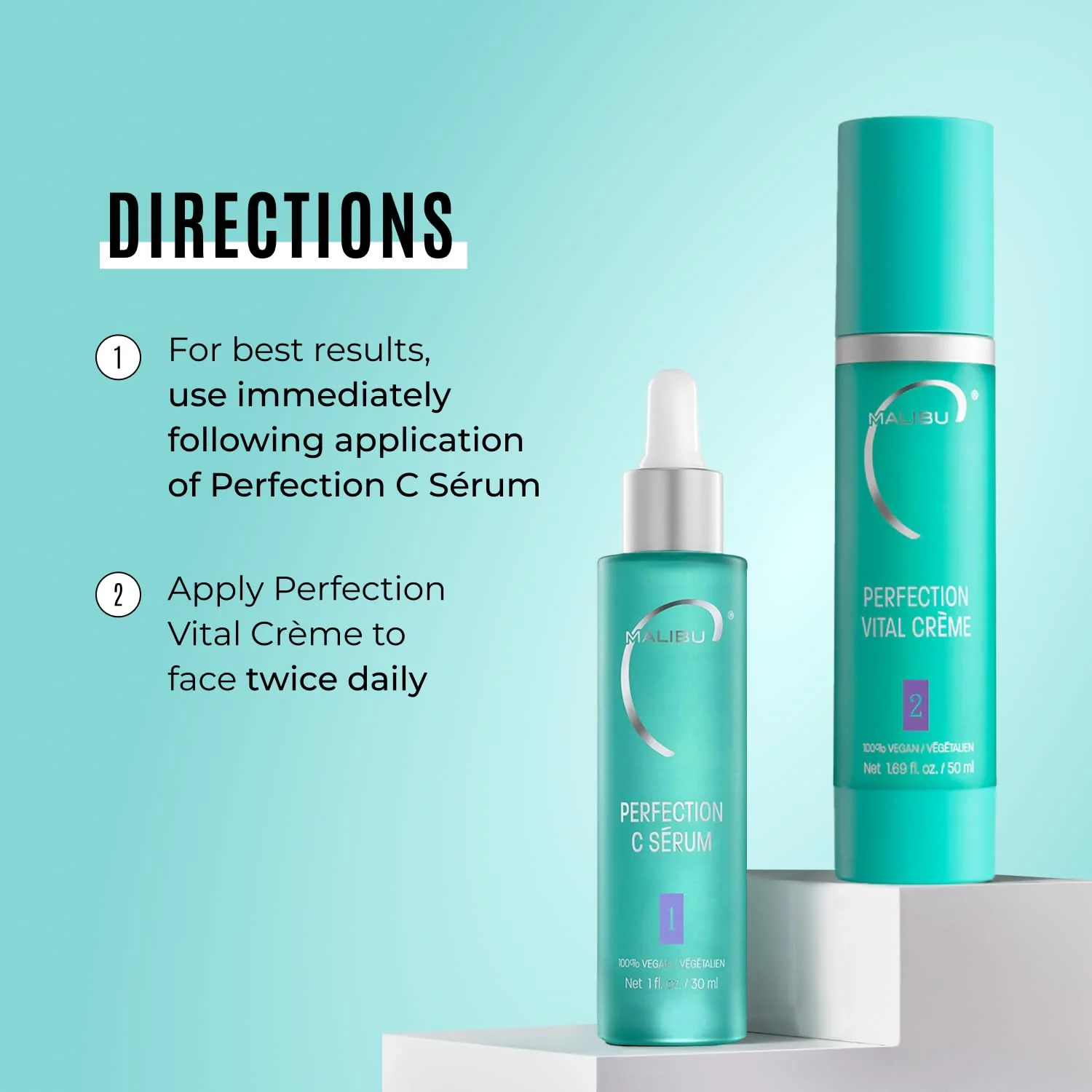 Malibu C Perfection Vital Crème - Daily Face Moisturizer for Dry Skin with Peptide & Pro Vitamin B5 - Hydrating Moisturizer for Fine Lines, Wrinkles, Dark Circles & Puffiness (1.69 oz) - Image 5
