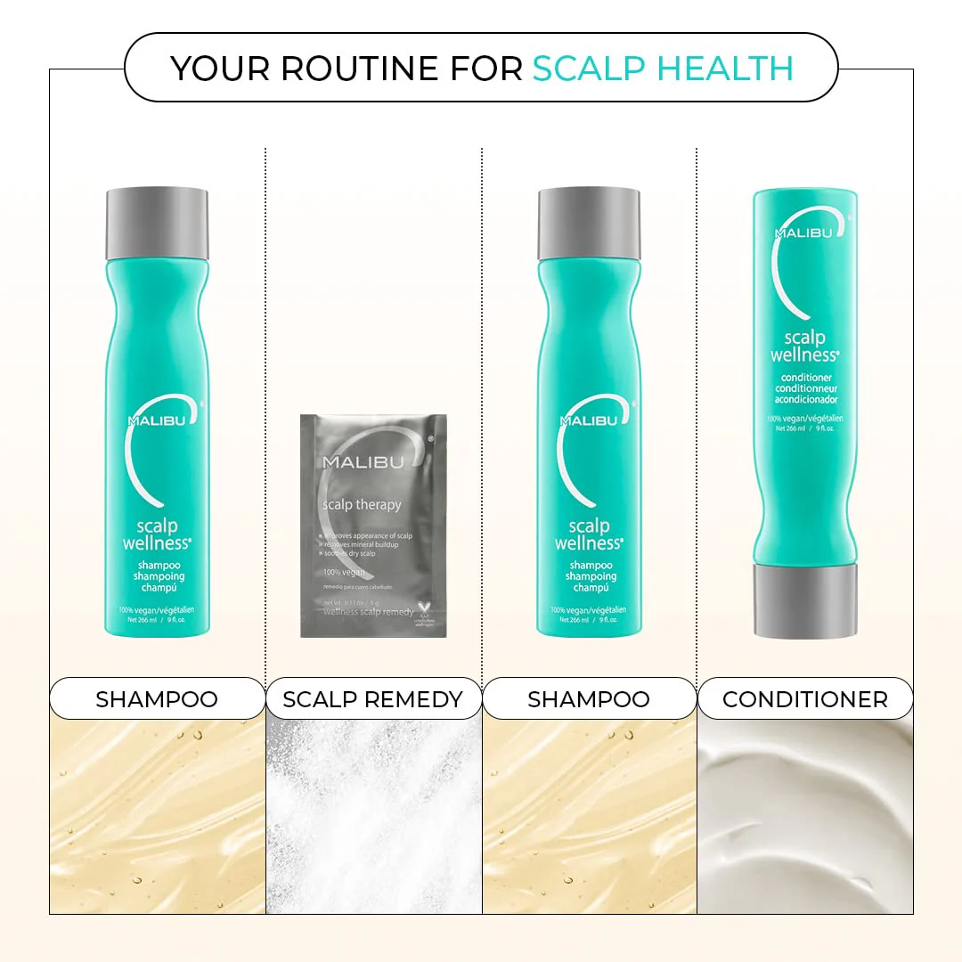 Malibu C Scalp Wellness Hair Shampoo - Sulfate-Free & Moisturizing Shampoo - Nourishing Scalp Care with Sulfate-Free Surfactant Technology (33.8 oz) - Image 6