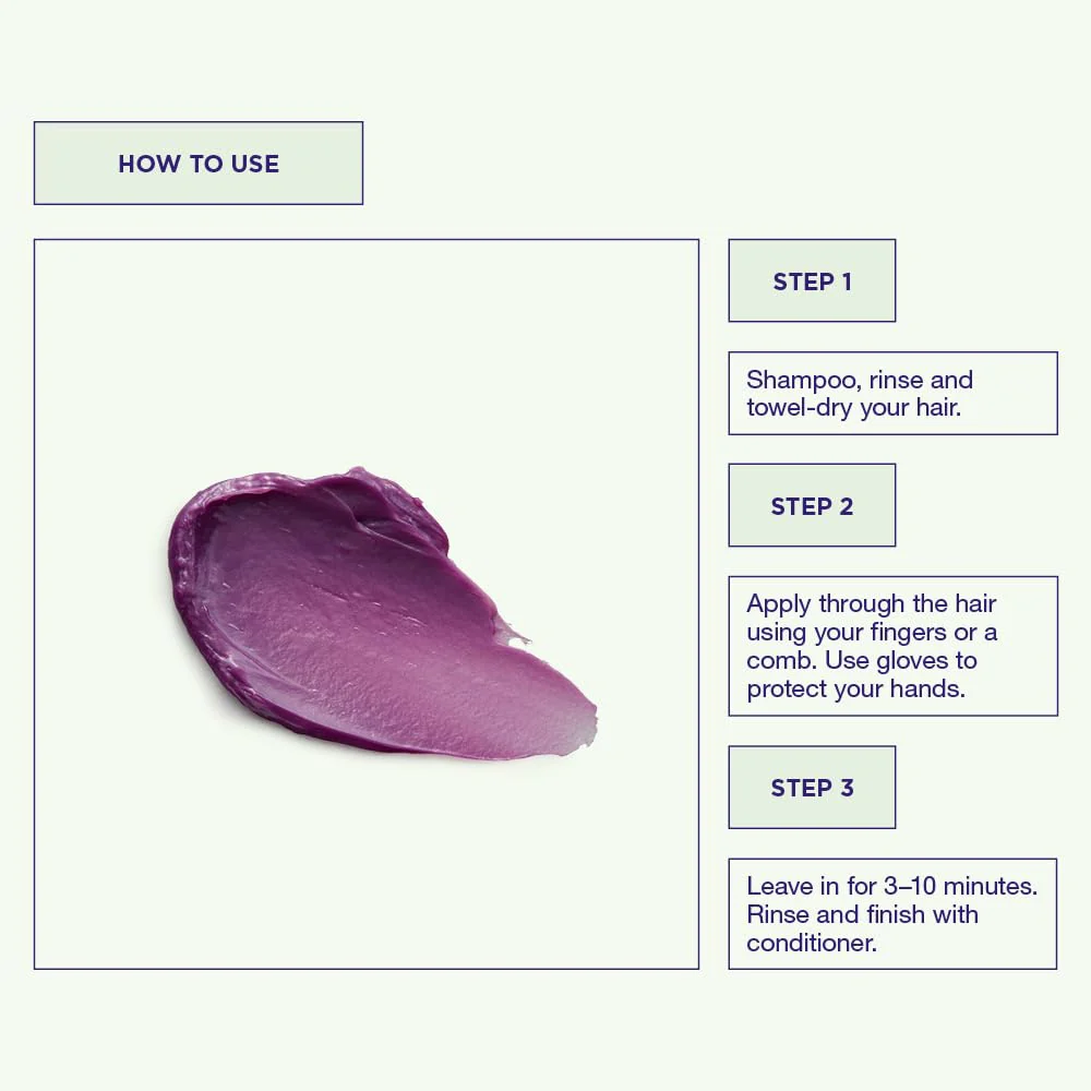 Maria Nila Color Refresh, Lavender 10.1 Fl Oz, Purple/Lavender Hair Mask, Semi-Permanent Pigments, 100% Vegan & Sulfate/Paraben free - Image 3