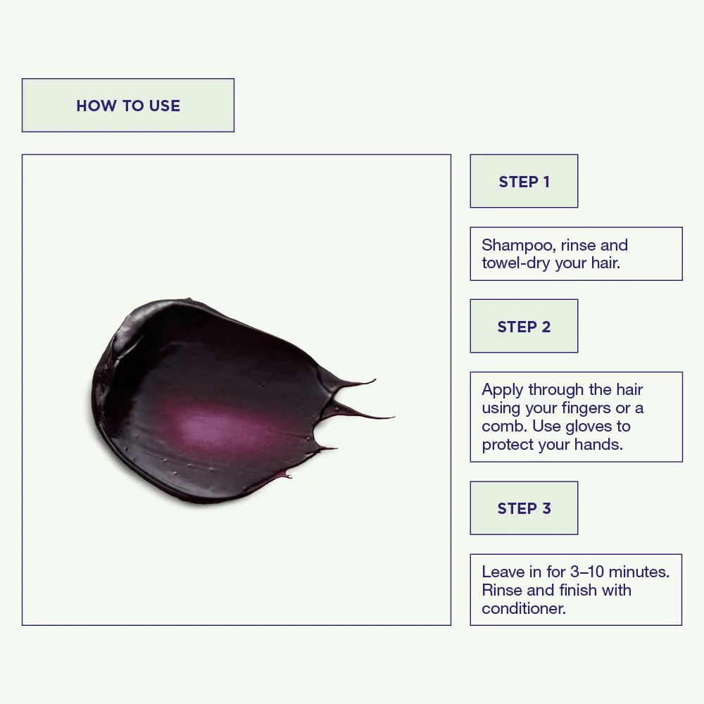 Maria Nila Color Refresh, Vivid Violet 10.1 Fl Oz, Purple/Violet Hair Mask, Semi-Permanent Pigments, 100% Vegan & Sulfate/Paraben free - Image 3