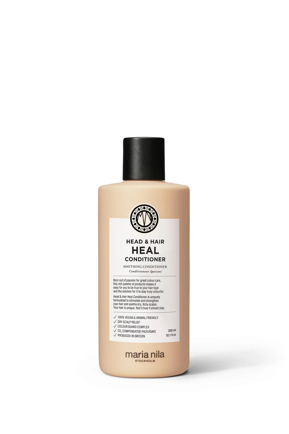 Maria Nila Head & Hair Heal, Soothing Conditioner for Dry & Itchy Scalp, Calming Aloe Vera & Piroctone Olamine Properties Moisturises/Soothes Scalp Preventing Flakiness, 10.1 Fl Oz