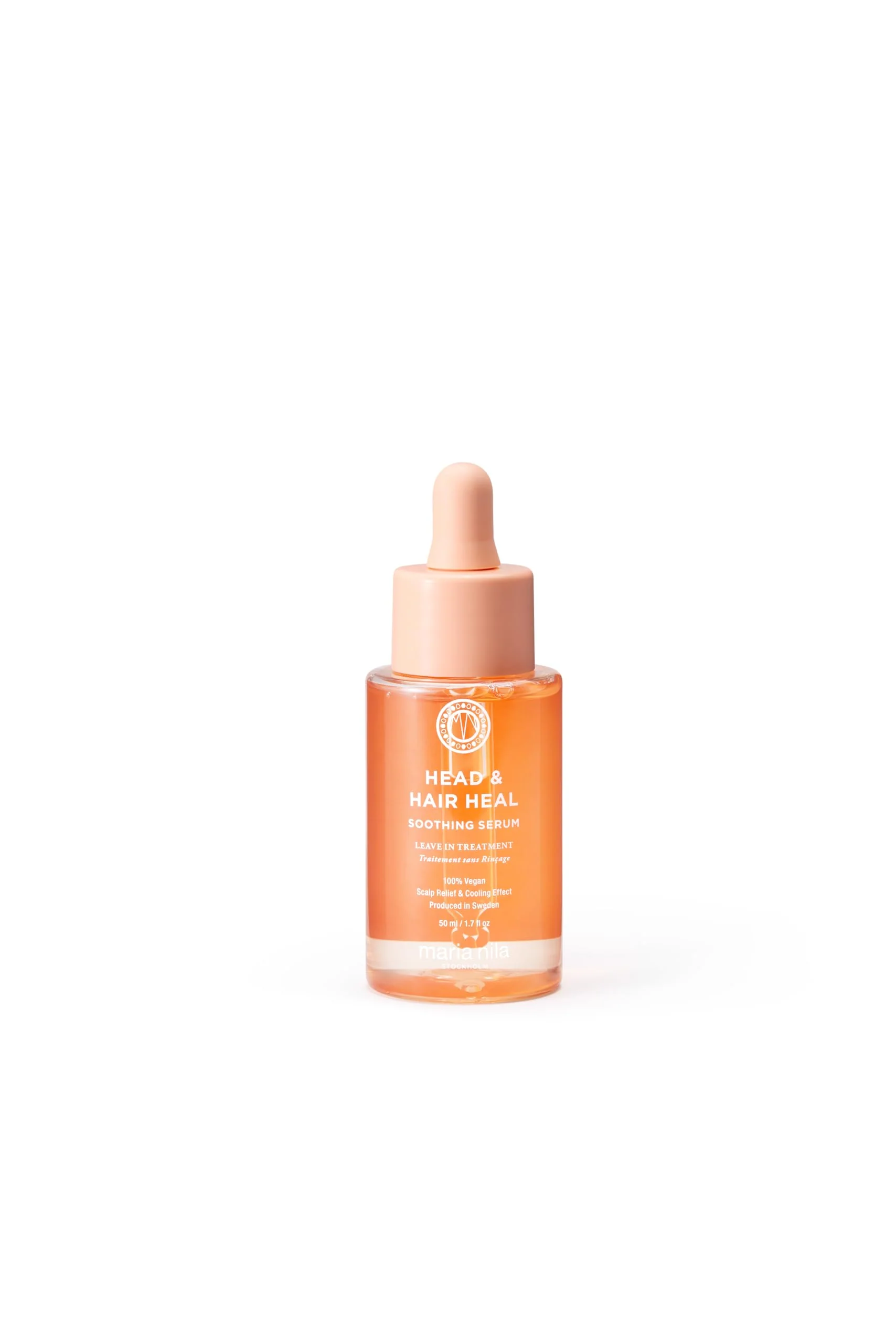 Maria Nila Head & Hair Heal, Soothing Serum, Leave in Treatment for For Dry/Itchy Scalp, Soothing Hyaluronic acid & Aloe Vera, Peppermint extract for Cooling Effect, 1.7 Fl Oz