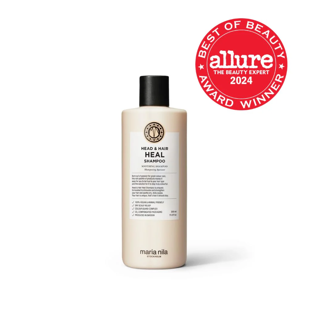 Maria Nila Head & Hair Heal, Soothing Shampoo for Dry & Itchy Scalp, Calming Aloe Vera & Piroctone Olamine Properties Moisturises/Soothes Scalp Preventing Flakiness, 11.8 Fl Oz - Image 2