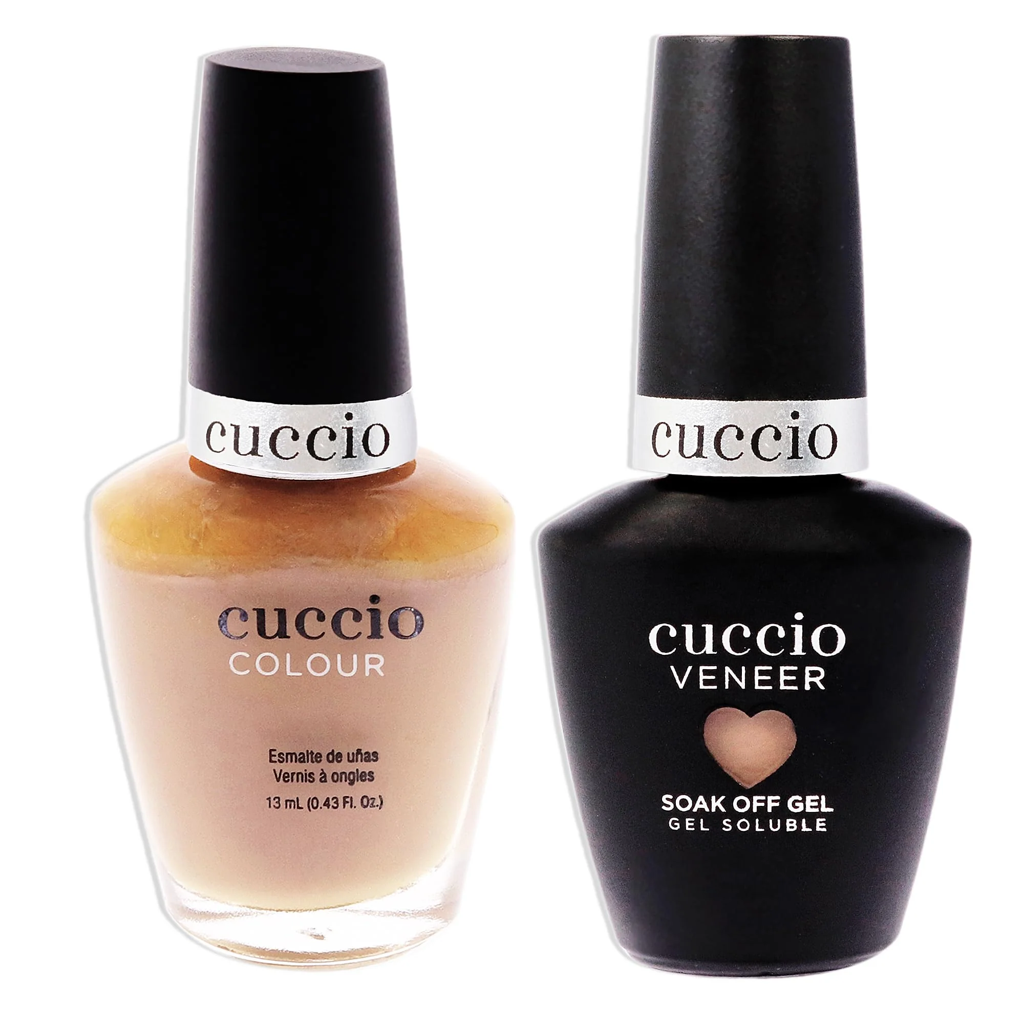 Match Makers Set - See You Latte by Cuccio Colour for Women - 2 Pc 0.44oz Veneer Soak Of Gel Nail Polish, 0.43oz Colour Nail Polish - Image 2