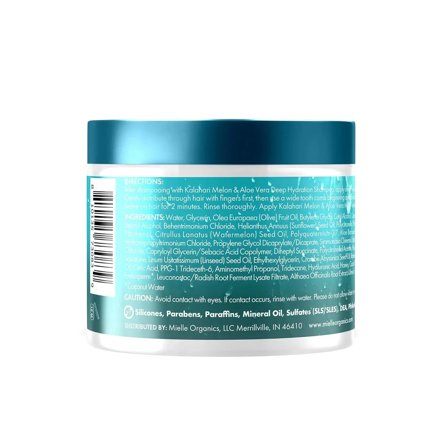 Mielle Organics 2-Minute Deep Conditioner - Kalahari Melon & Aloe Vera Moisturizing Hair Conditioner for Dry, Curly and Textured Hair - Softening, Detangling & Fast-Acting Deep Conditioning, 12 Ounce - Image 8